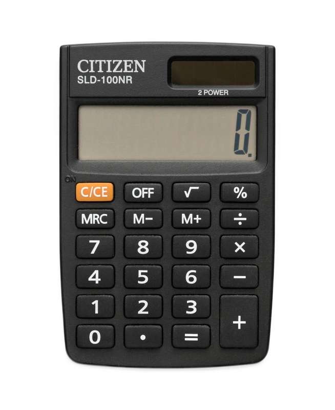 A desktop calculator