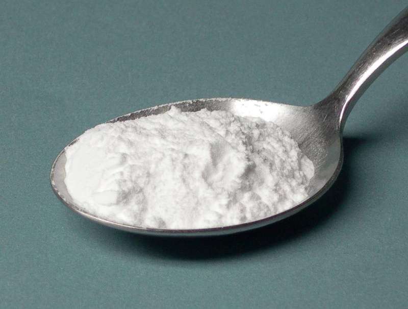 Packets of baking powder, which combine baking soda with dry acids and starch for a self-contained leavening system.
