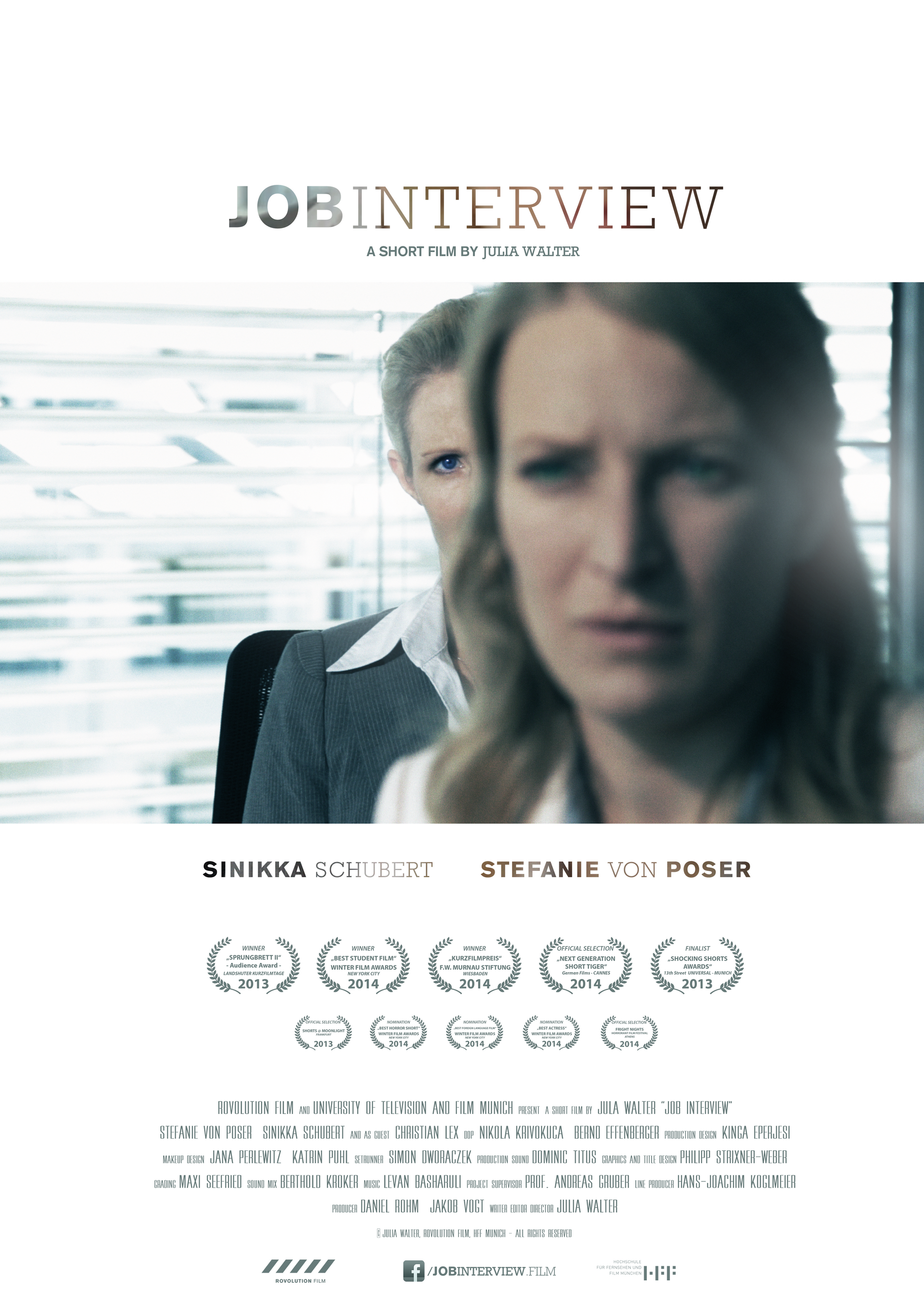 Illustrated poster about job interviews