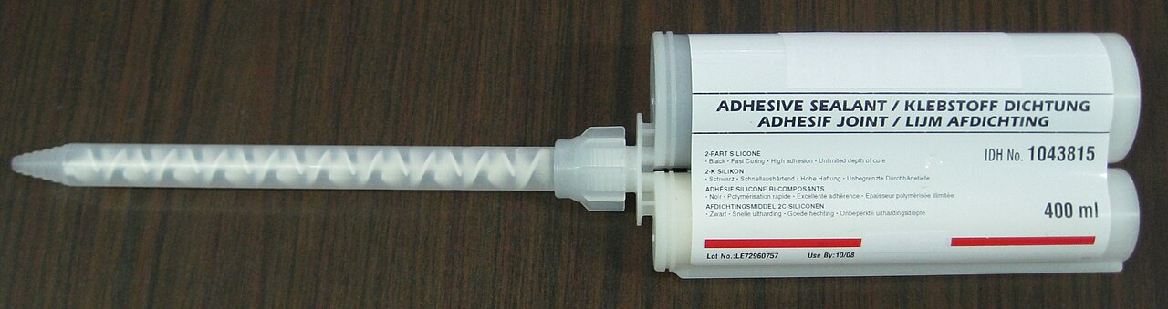 Two-part silicone sealant cartridges