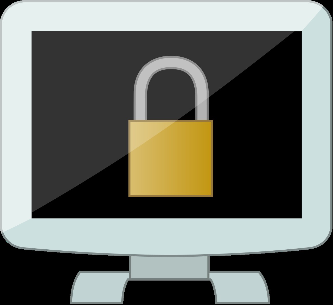 A padlock icon over a computer monitor, representing the online freeze tools the three credit bureaus offer