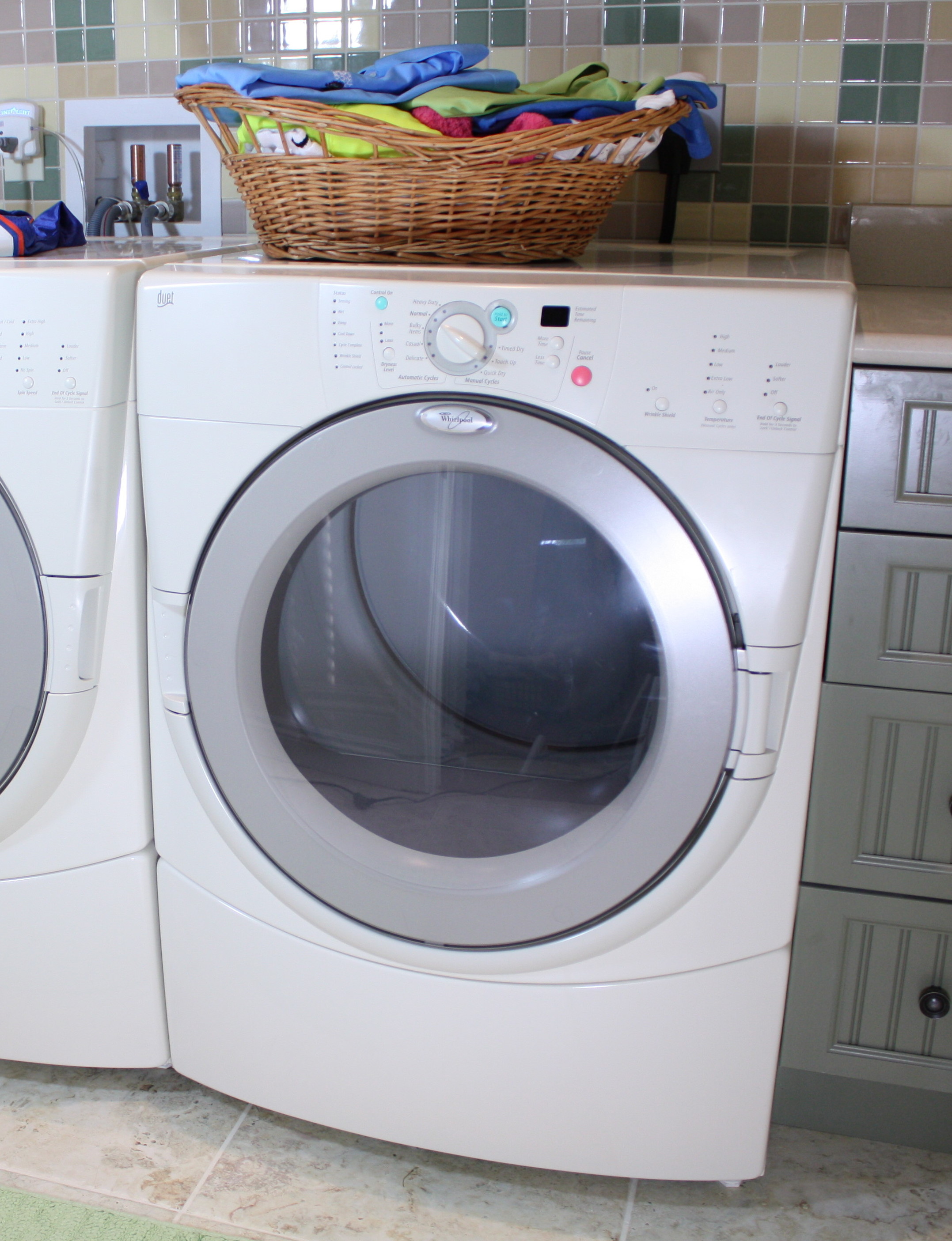 A modern front-load tumble dryer