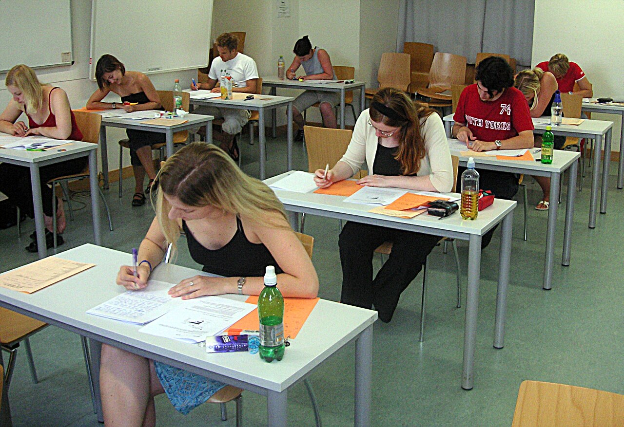 A student assessment test paper