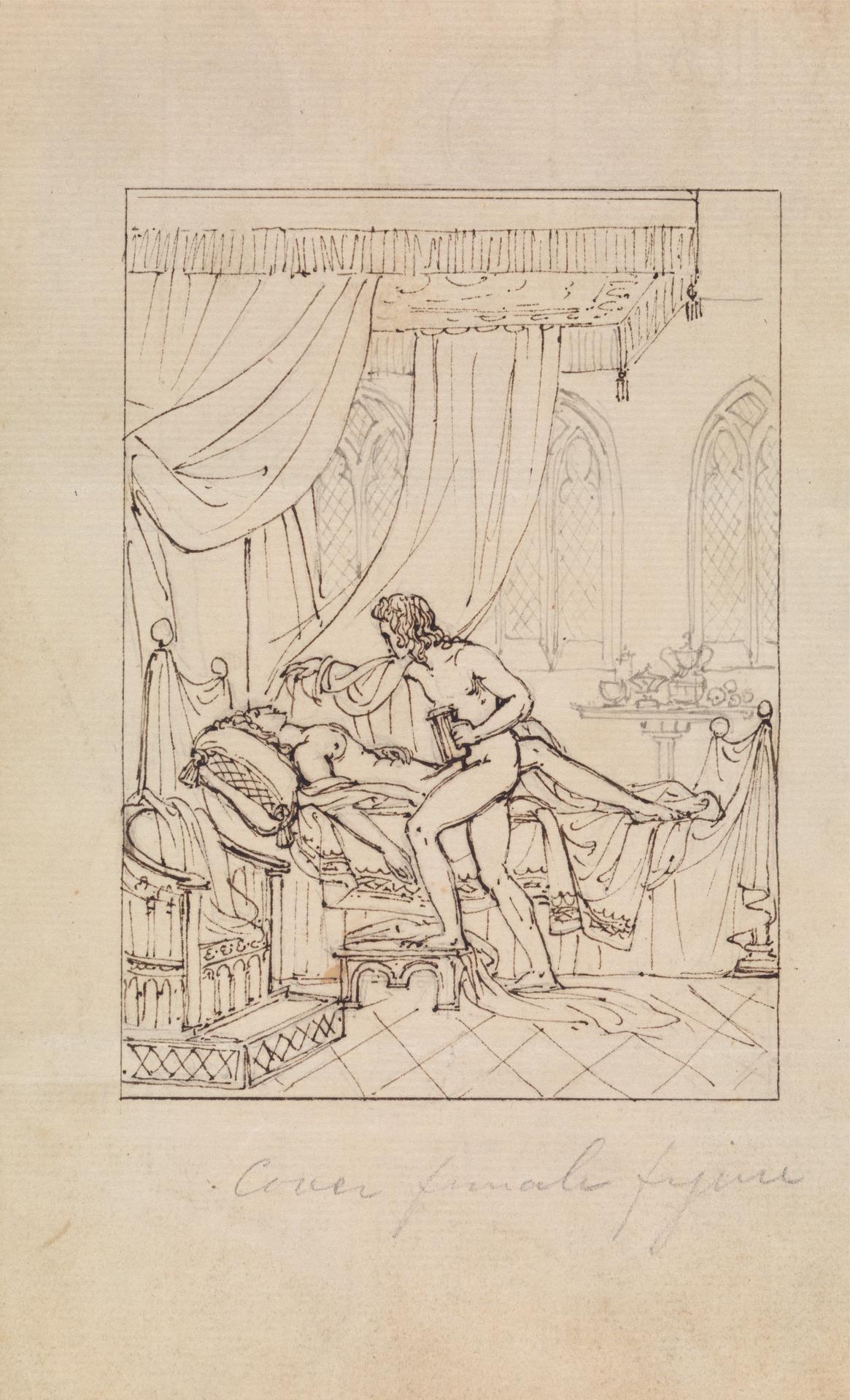 A study of a woman sleeping, by Robert Smirke