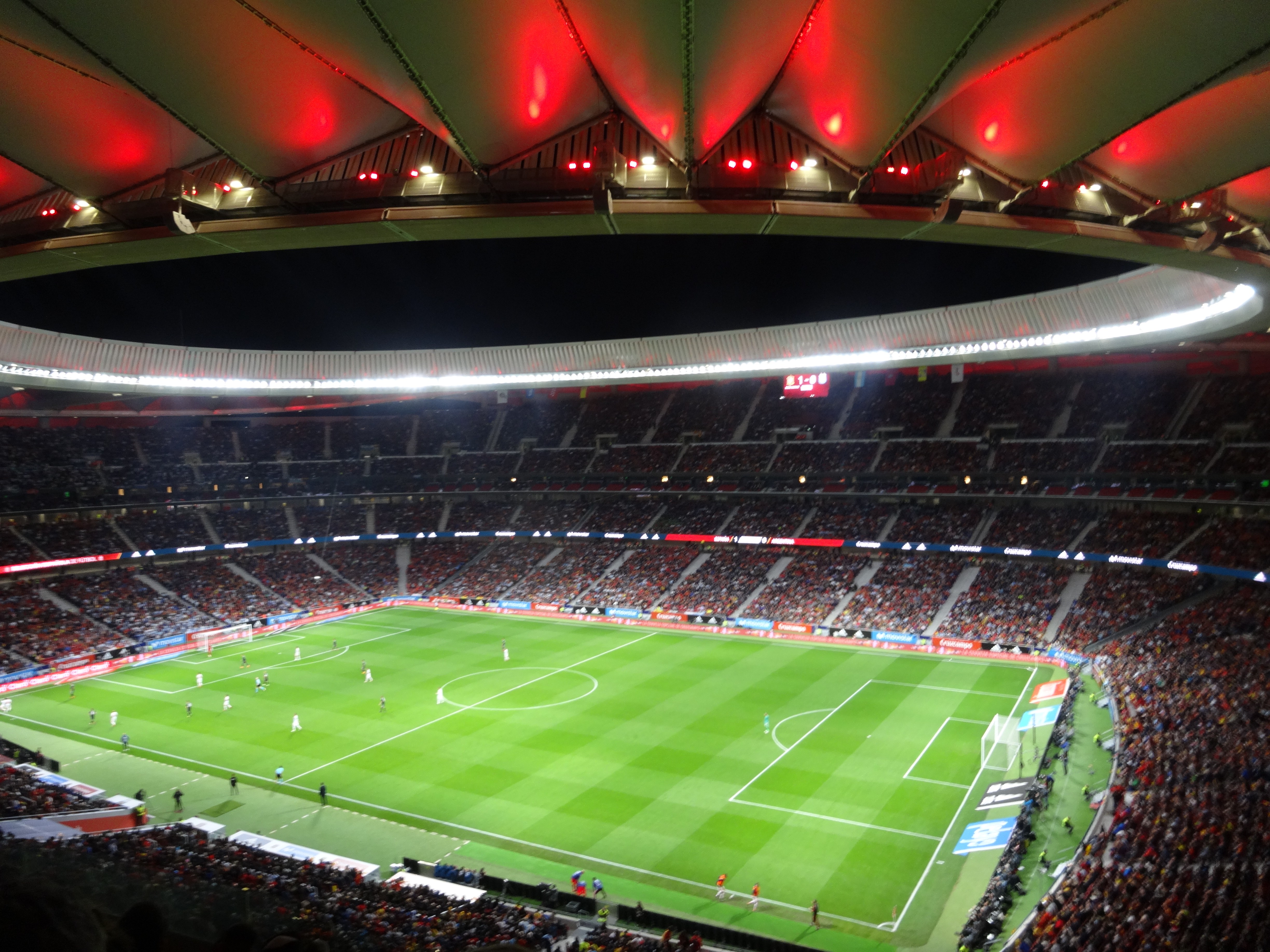 The Metropolitano Stadium in Madrid, home of Atletico Madrid