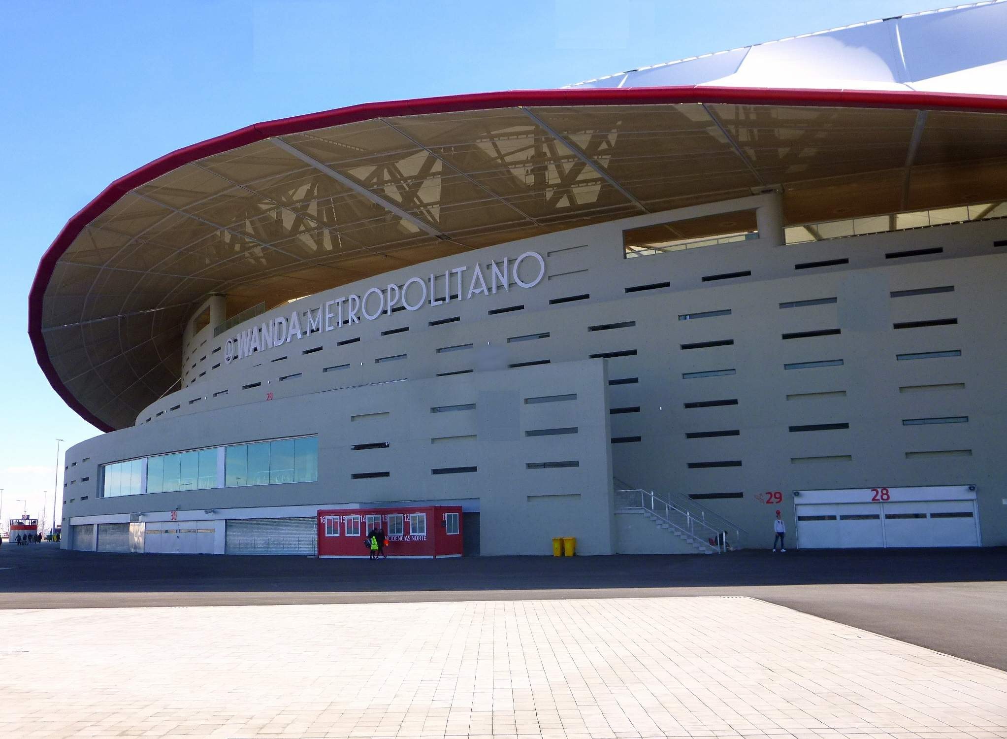 A view of the Metropolitano Stadium in Madrid