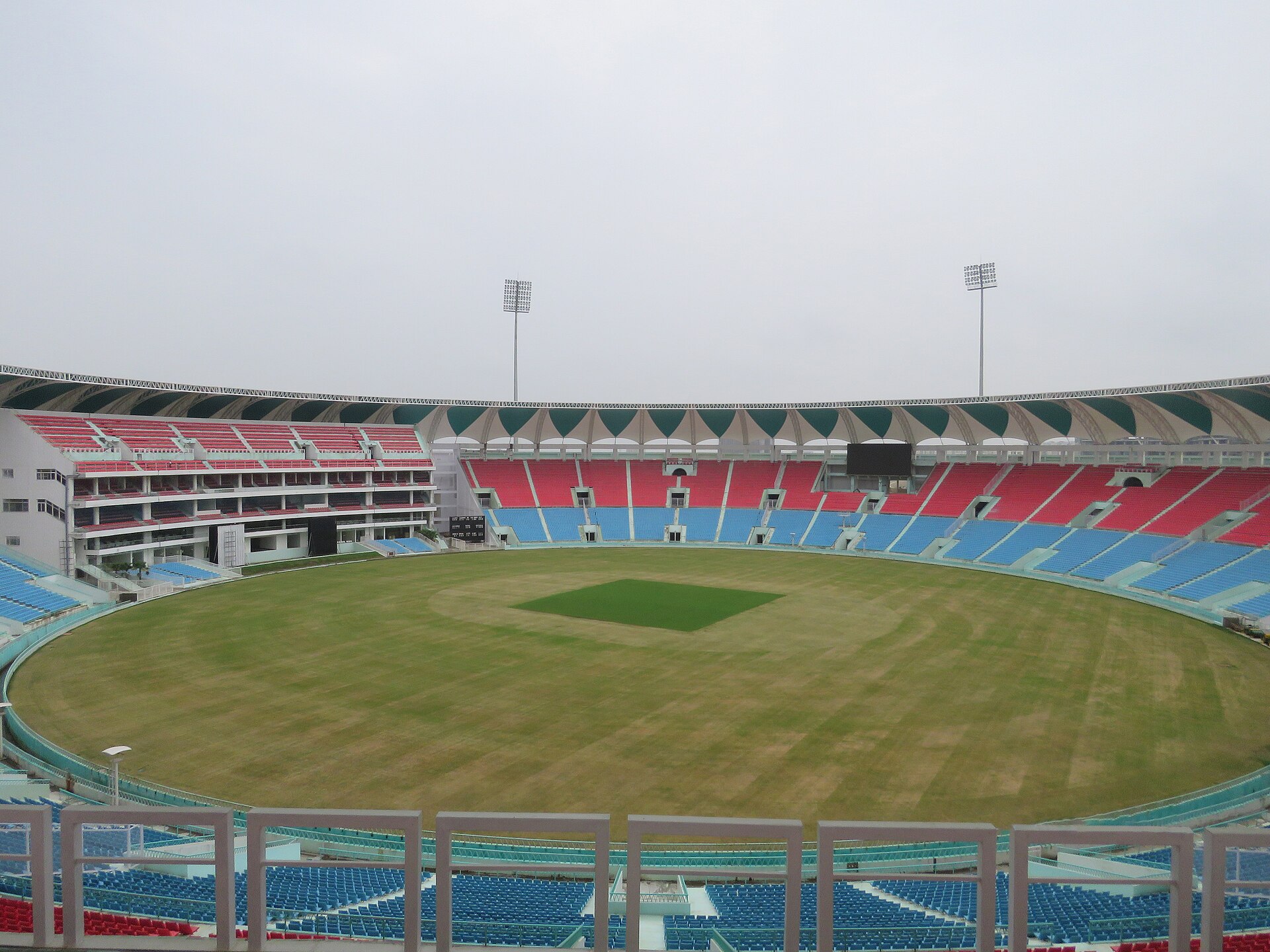 A cricket stadium