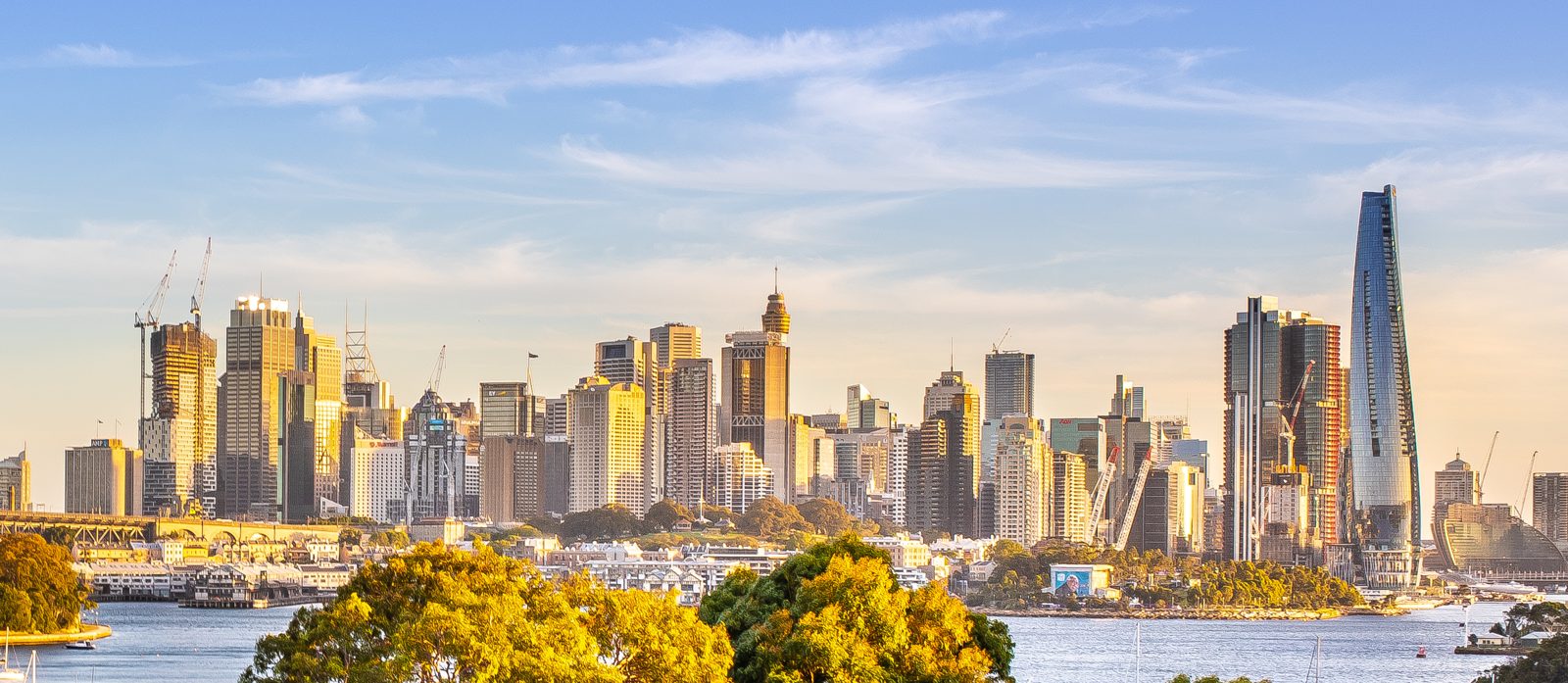 Sydney central business district skyline