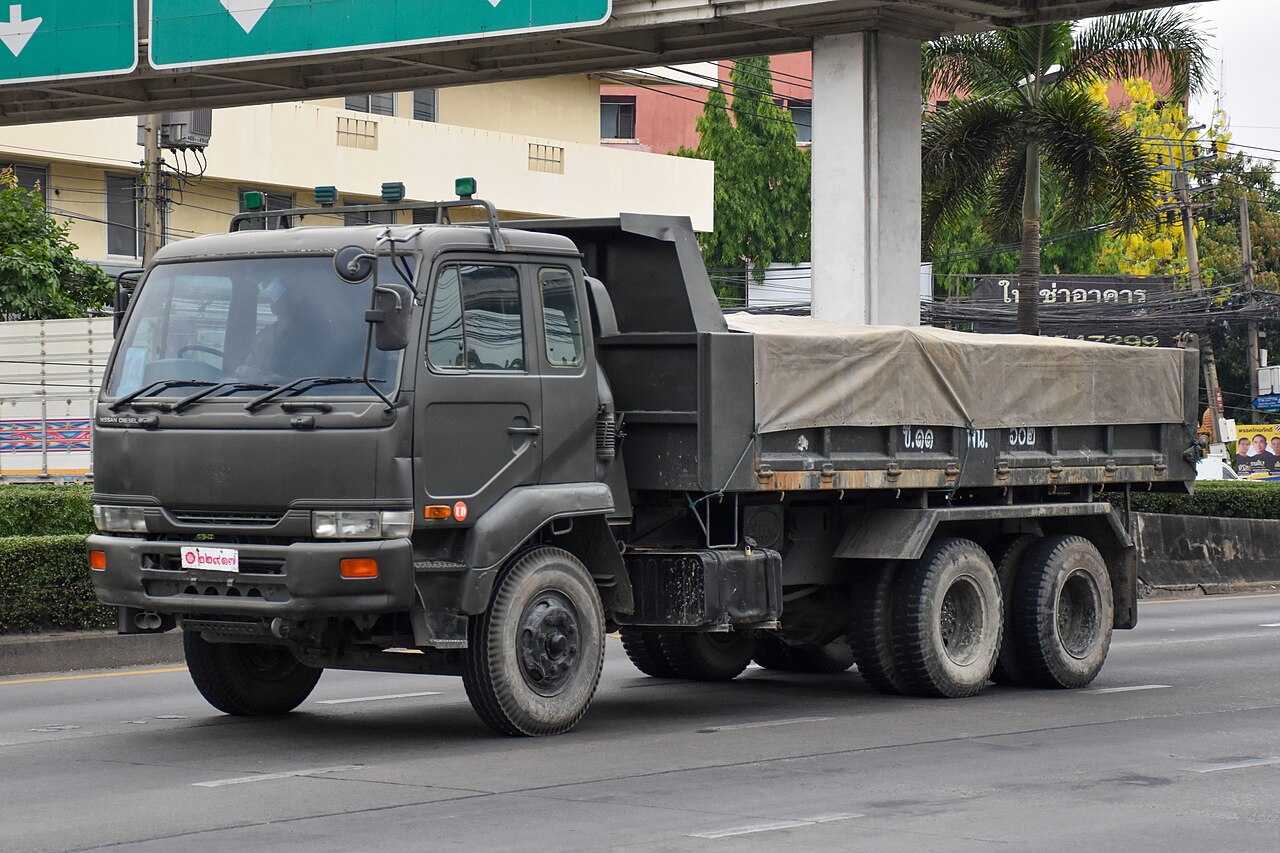 A Nissan Diesel UD dump truck, a typical heavy-duty diesel application