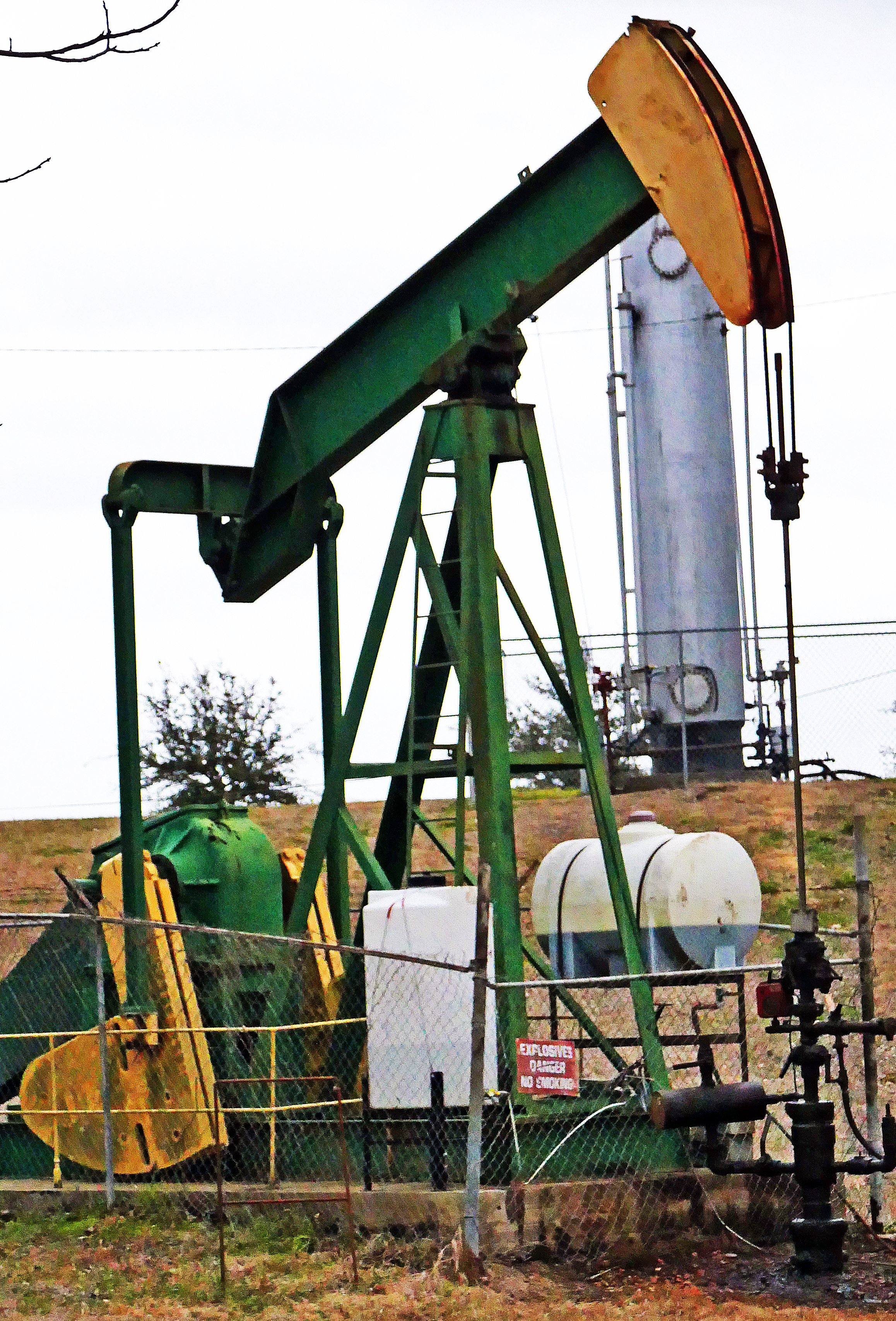 A pumpjack pumping oil at a well, file photo