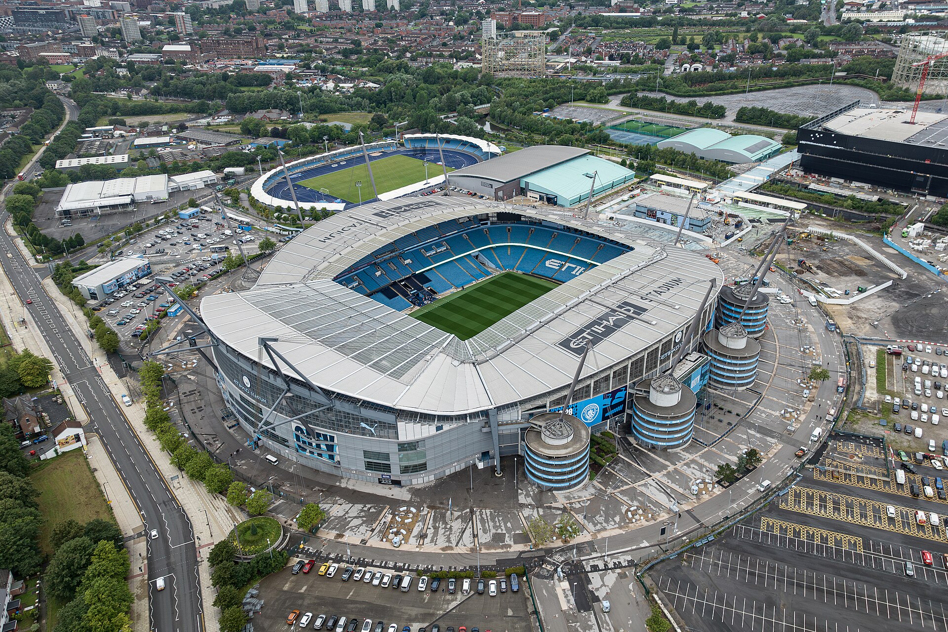 The City of Manchester Stadium, home of Manchester City