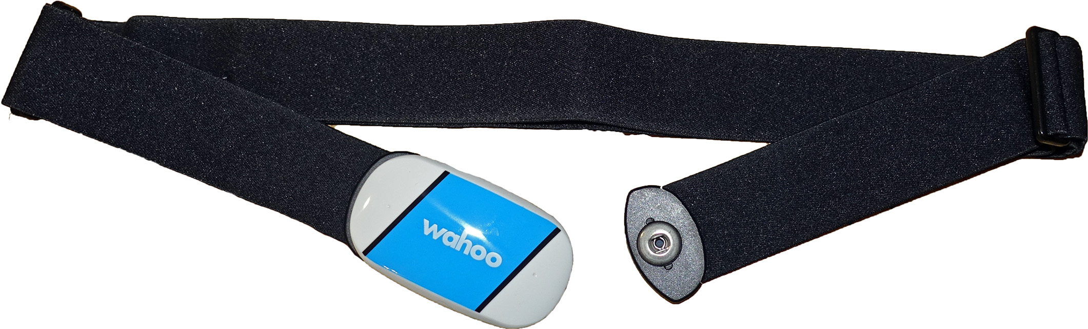 Heart rate sensor strap close-up