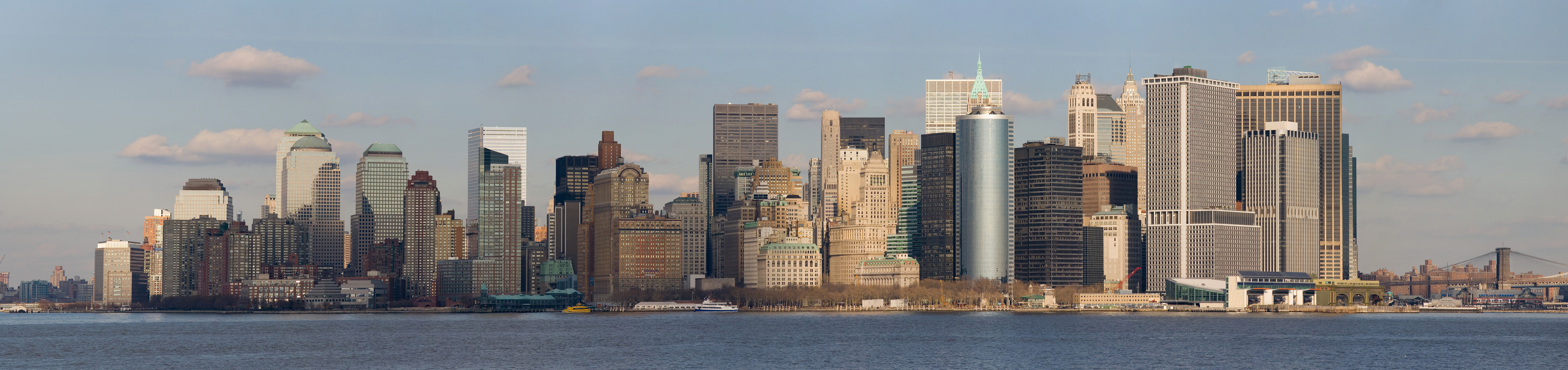 The Lower Manhattan skyline, home of Wall Street