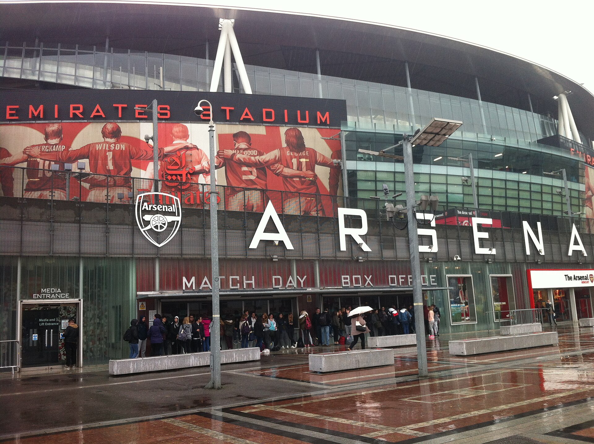 Emirates Stadium, home of Arsenal