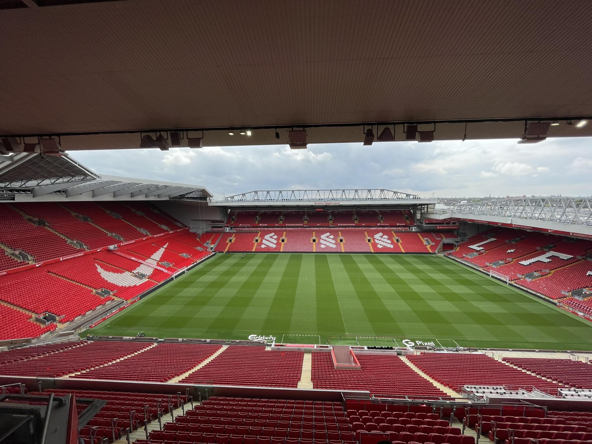 Anfield stadium in Liverpool, home of Liverpool Football Club