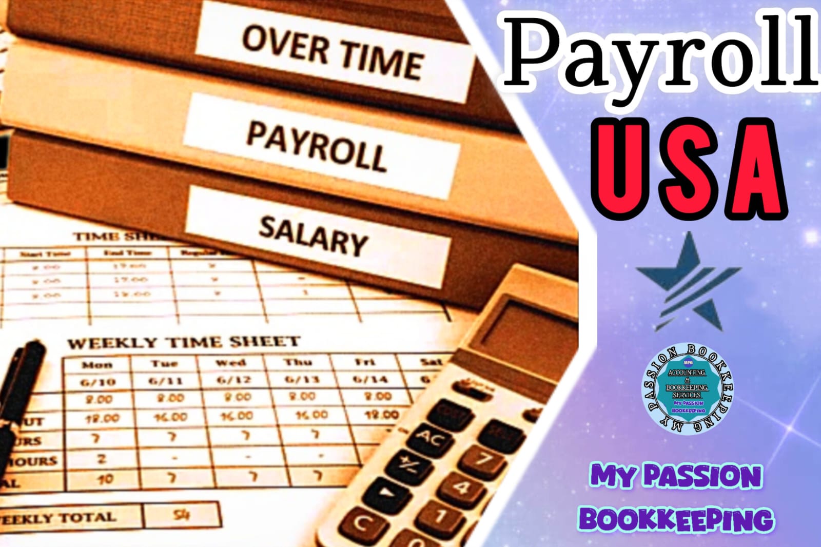 A calculator next to payroll papers