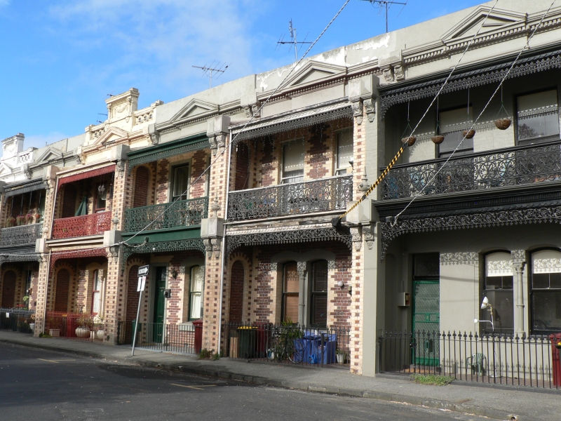 Victorian terrace houses in Fishley Street, South Melbourne