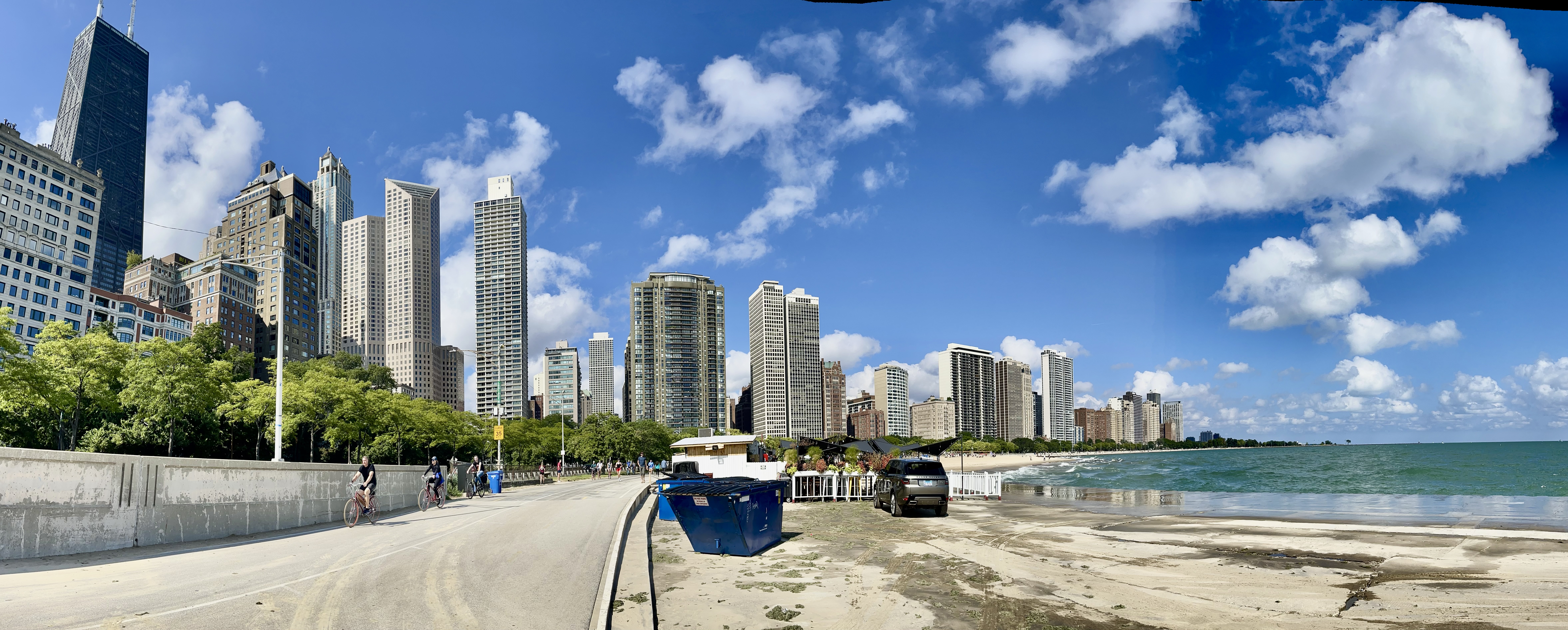 The Chicago Lakefront Trail, a popular spot for steady-state running and cycling
