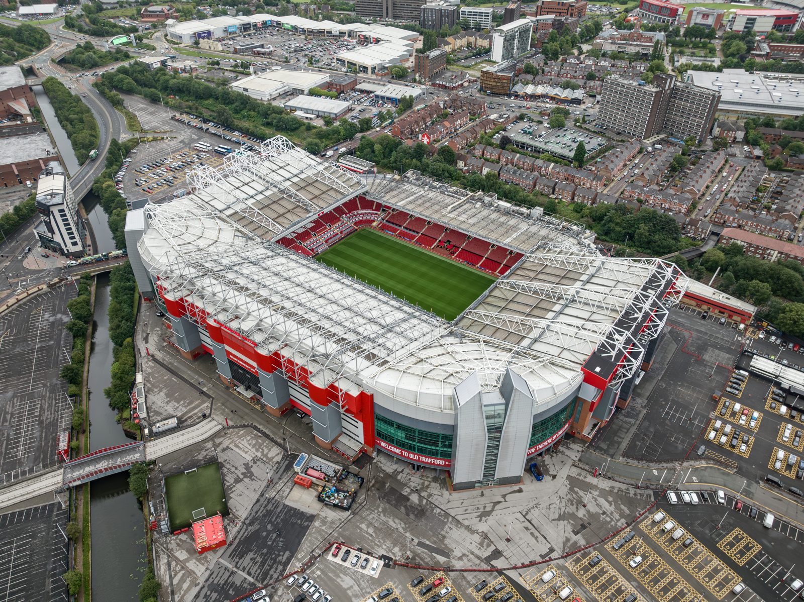 Old Trafford, the home ground of Manchester United