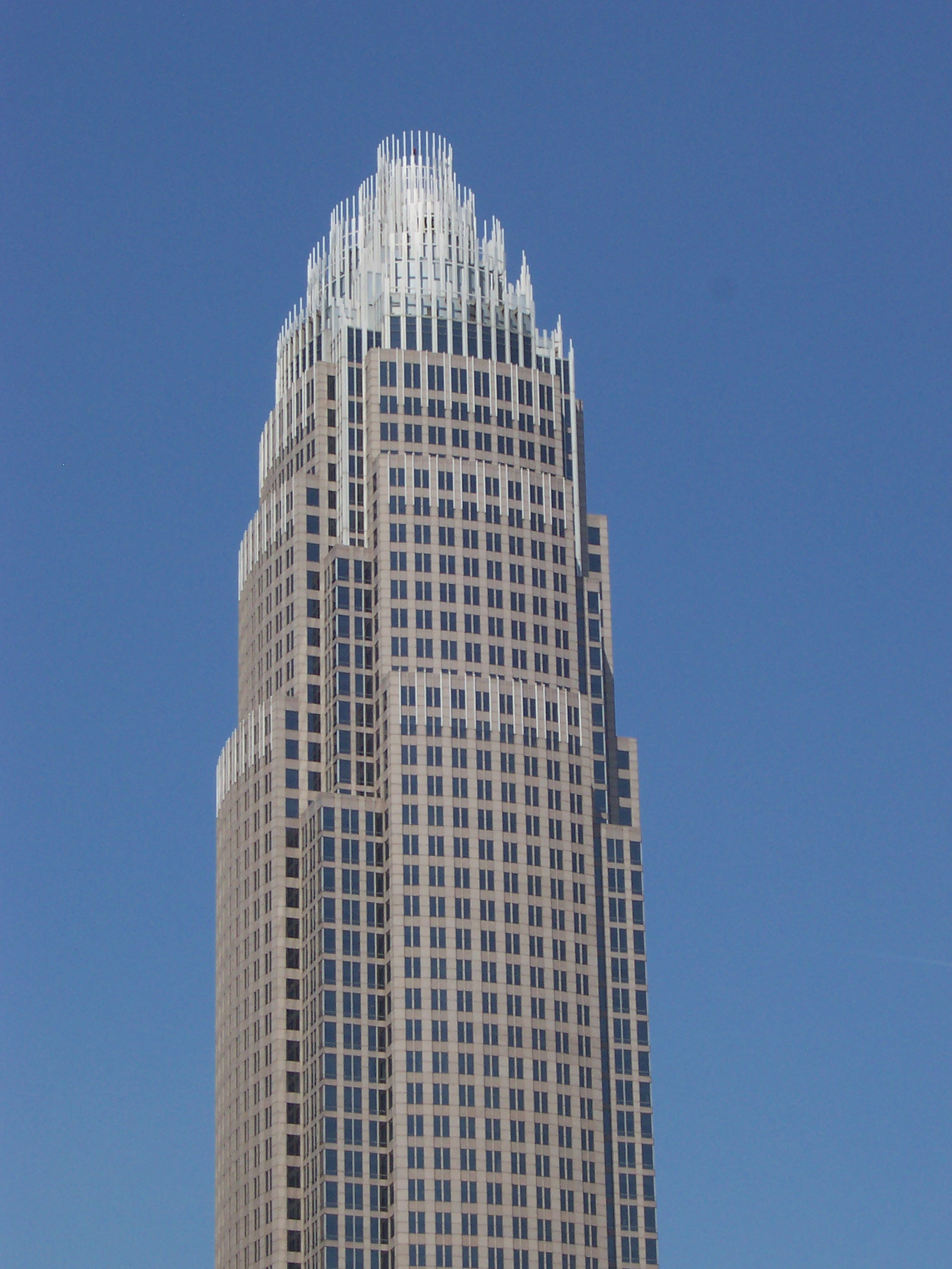 Bank of America Corporate Center tower in Charlotte