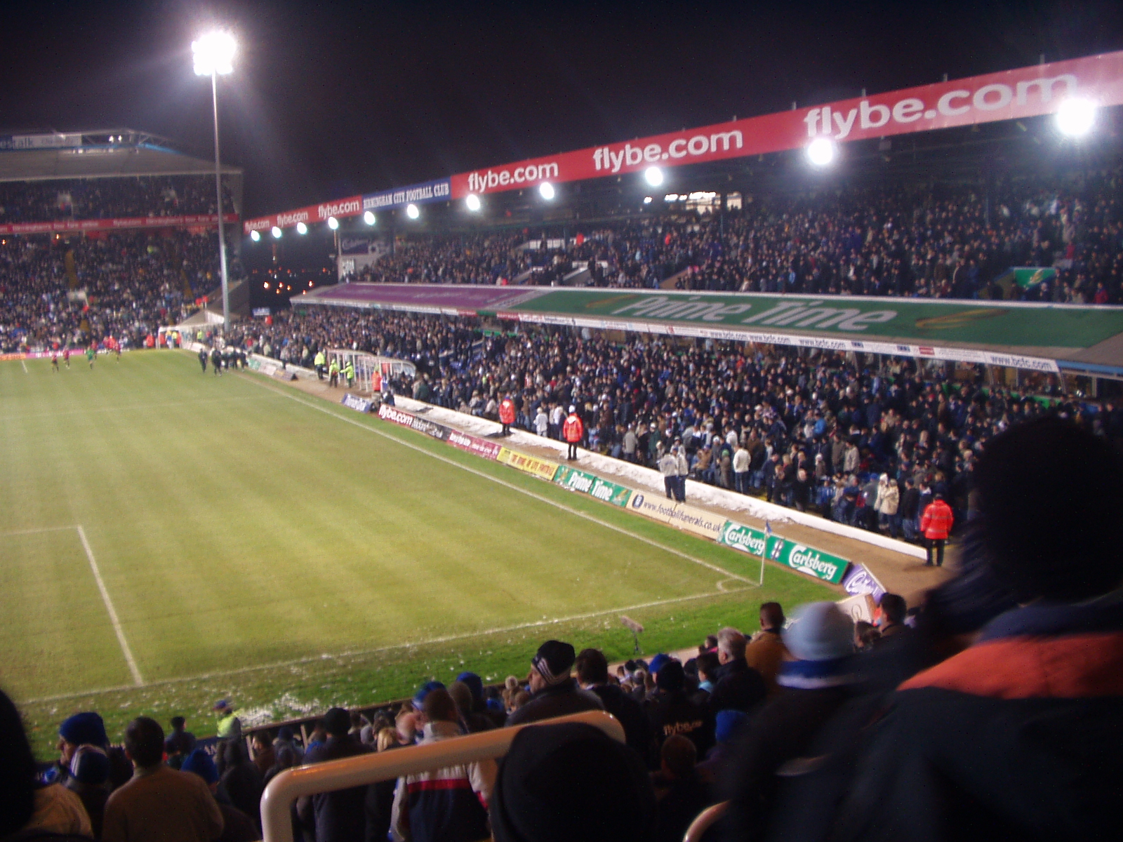 The main stand at St Andrew's, home of Birmingham City
