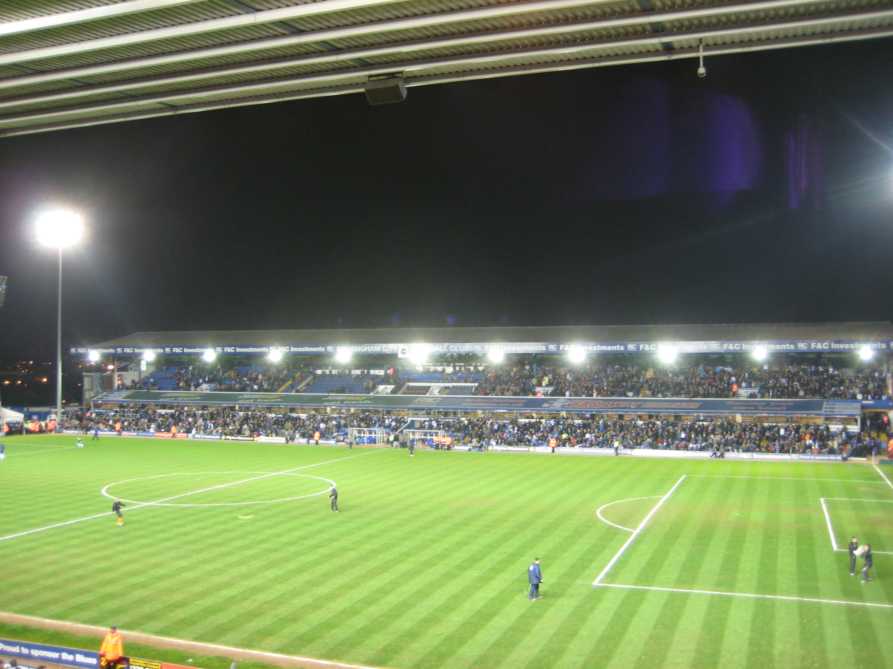 St Andrew's stadium in Birmingham, home of Birmingham City