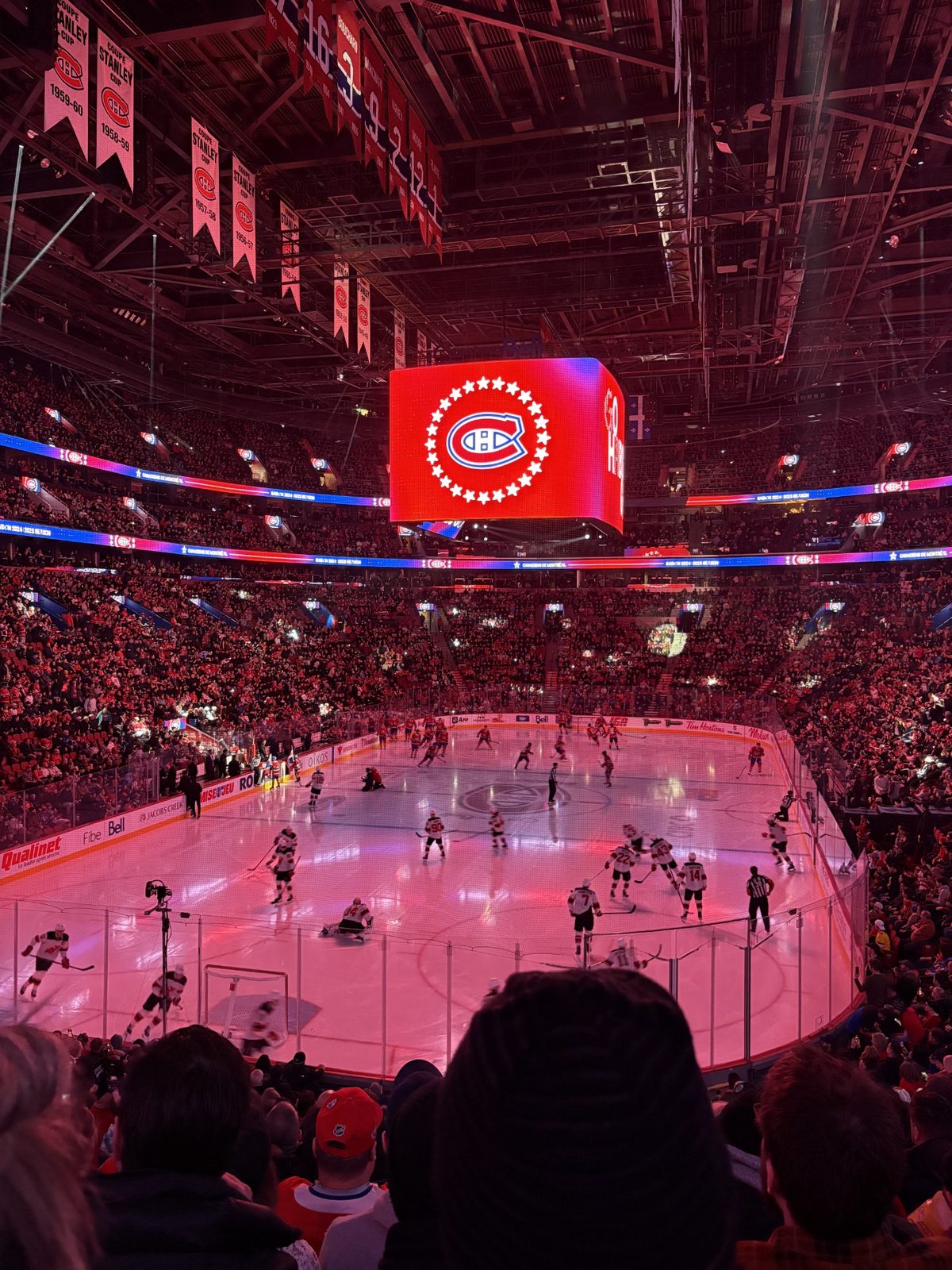 Montreal players in action in a 2025 home game