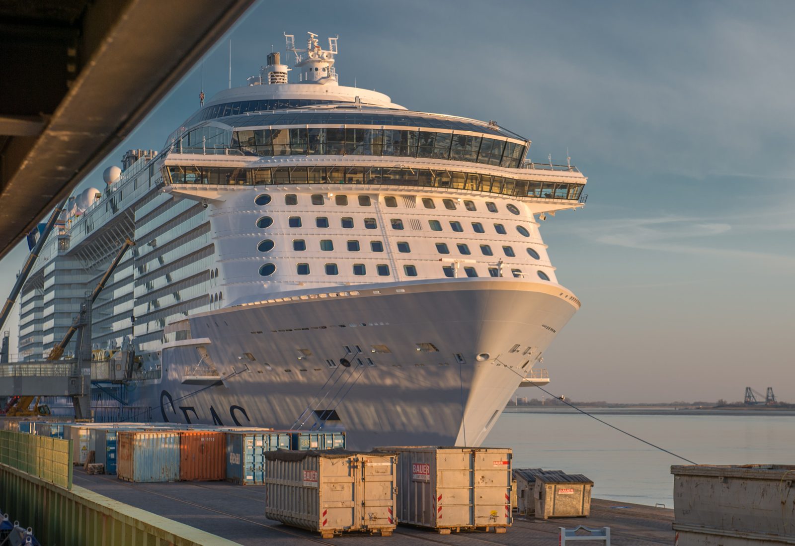 The Odyssey of the Seas cruise ship at sea
