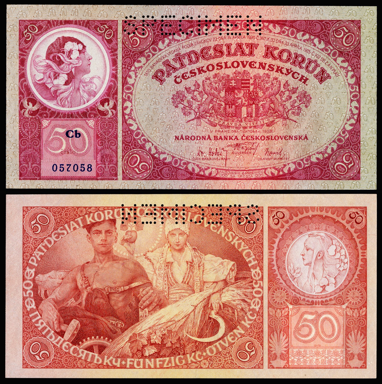 A historic banknote from a collection
