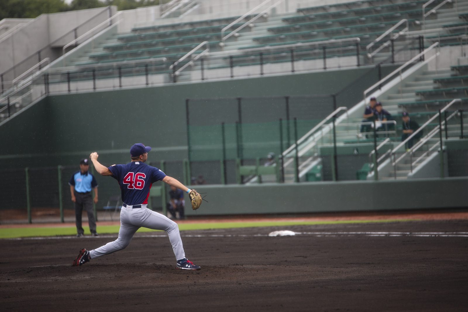 A baseball game in progress. Small plays can decide playoff games