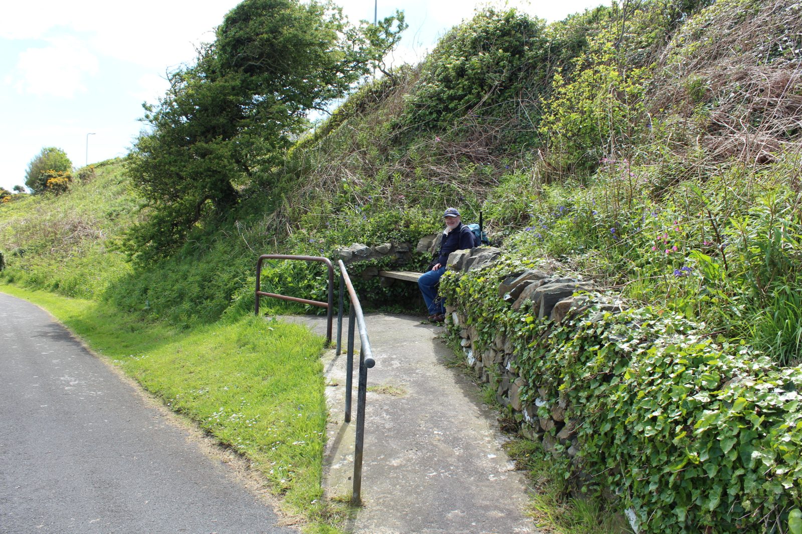 Walkers resting on a trail in Scotland