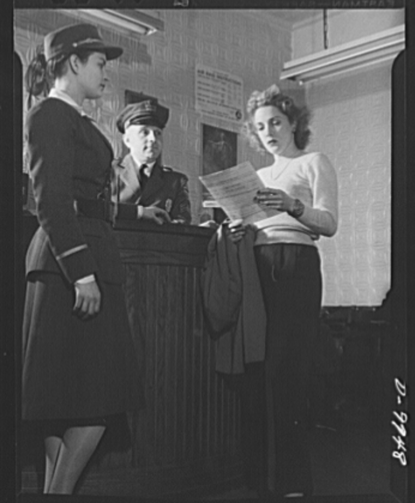 A person looking over a job application form