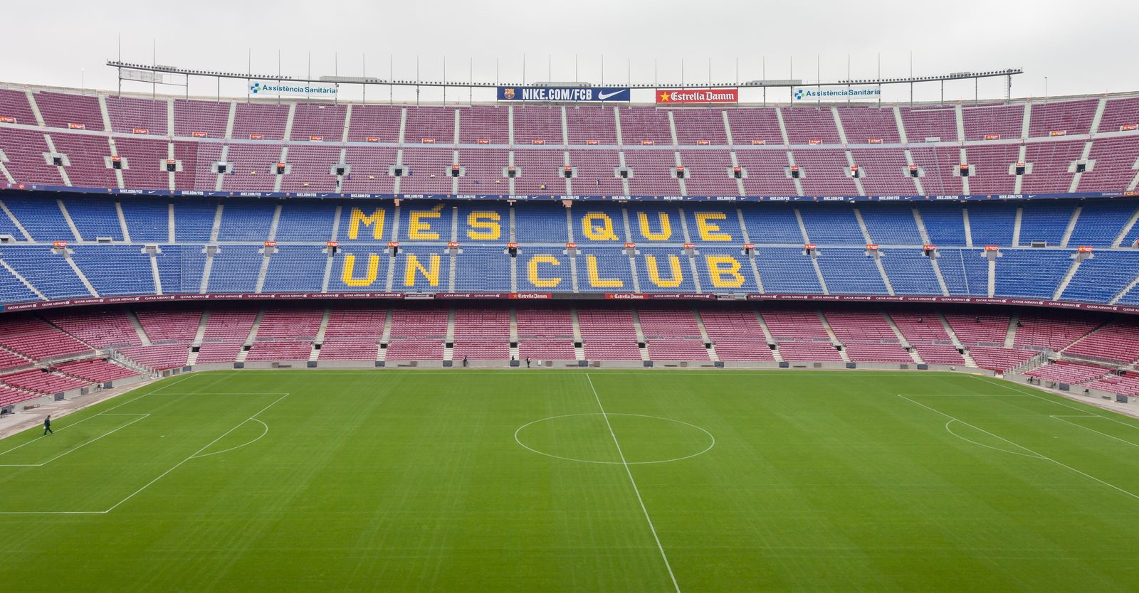 Camp Nou, the home stadium of Barcelona
