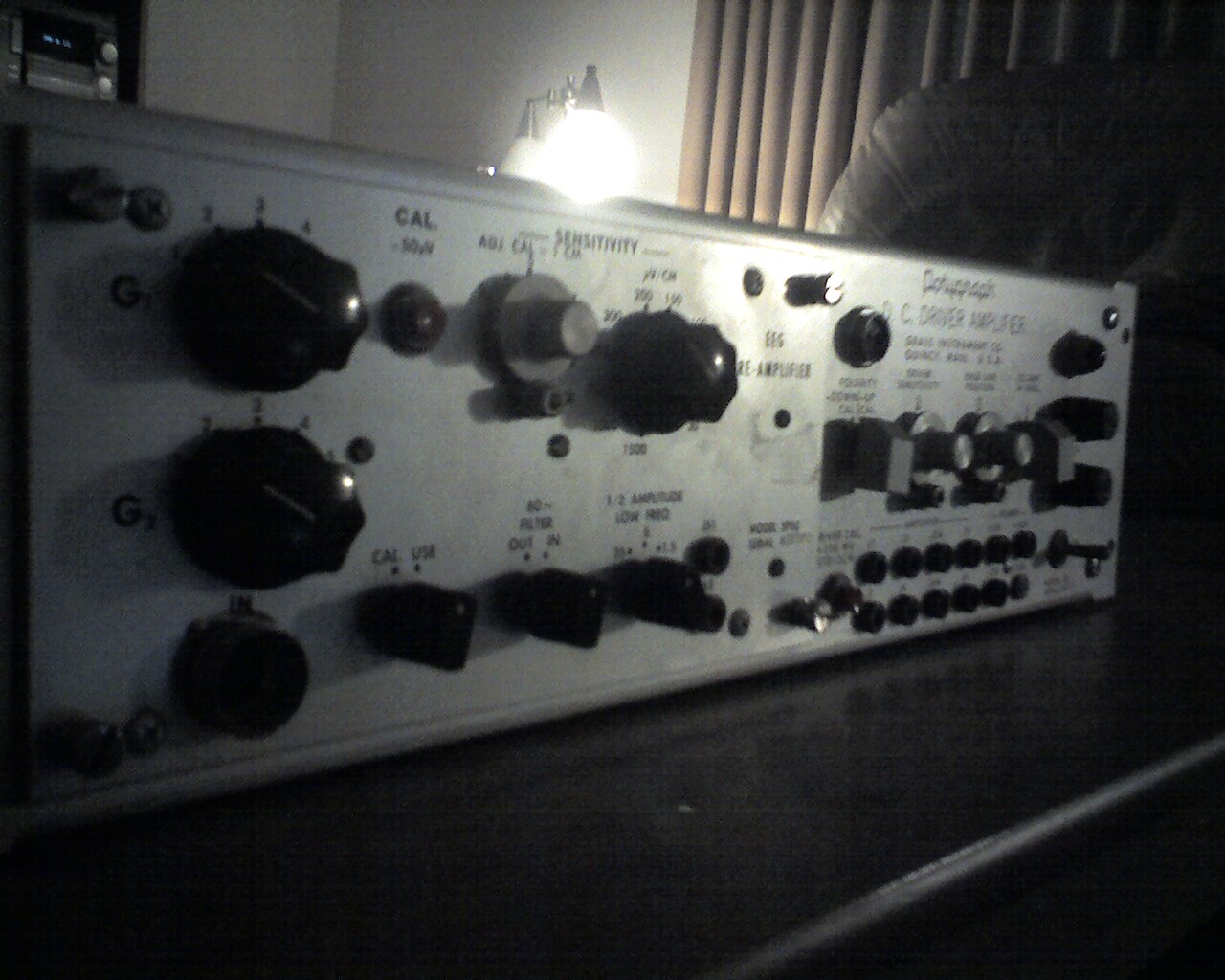 A vintage polygraph amplifier unit