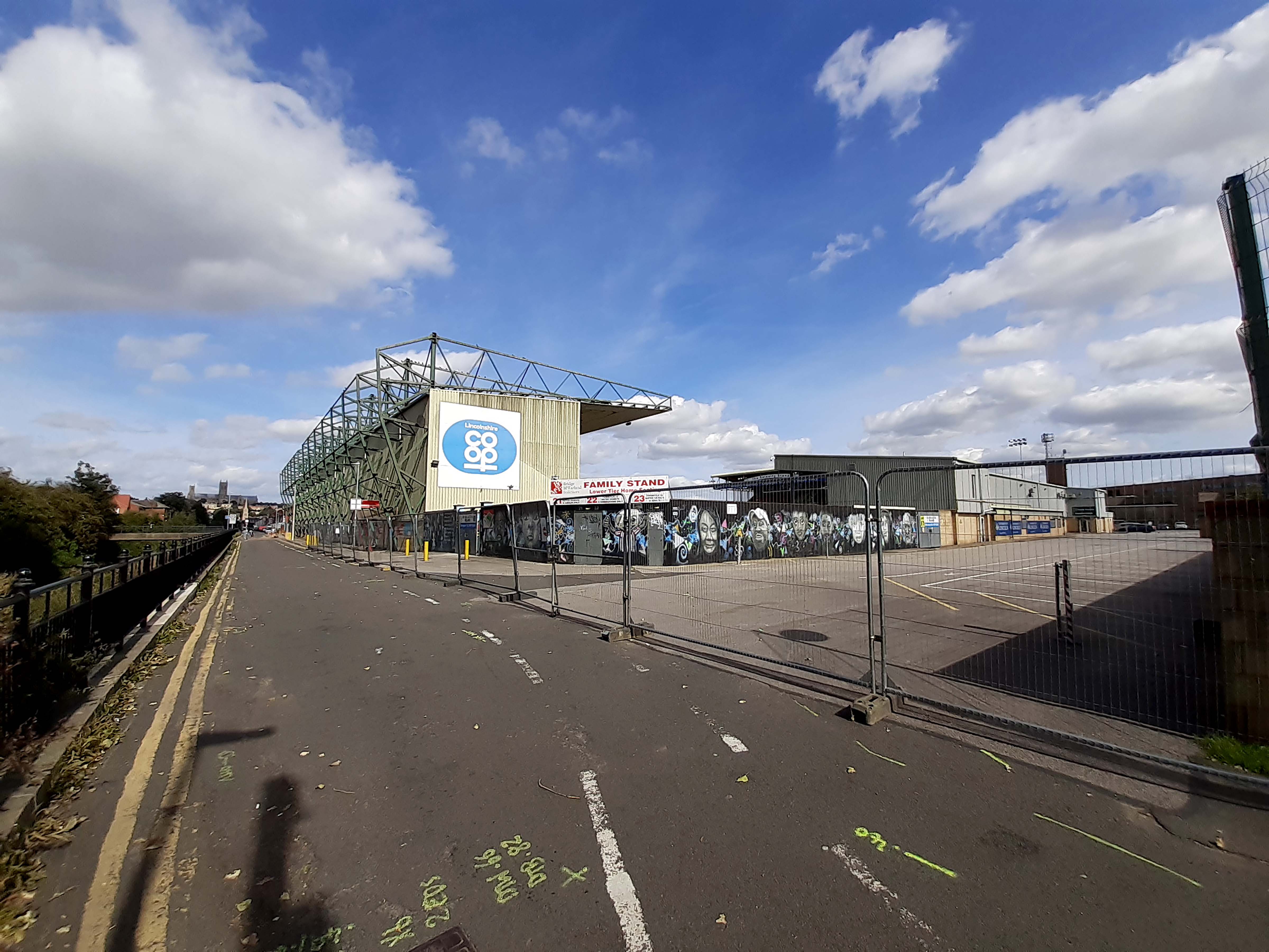 The LNER Stadium in Lincoln, home of Lincoln City