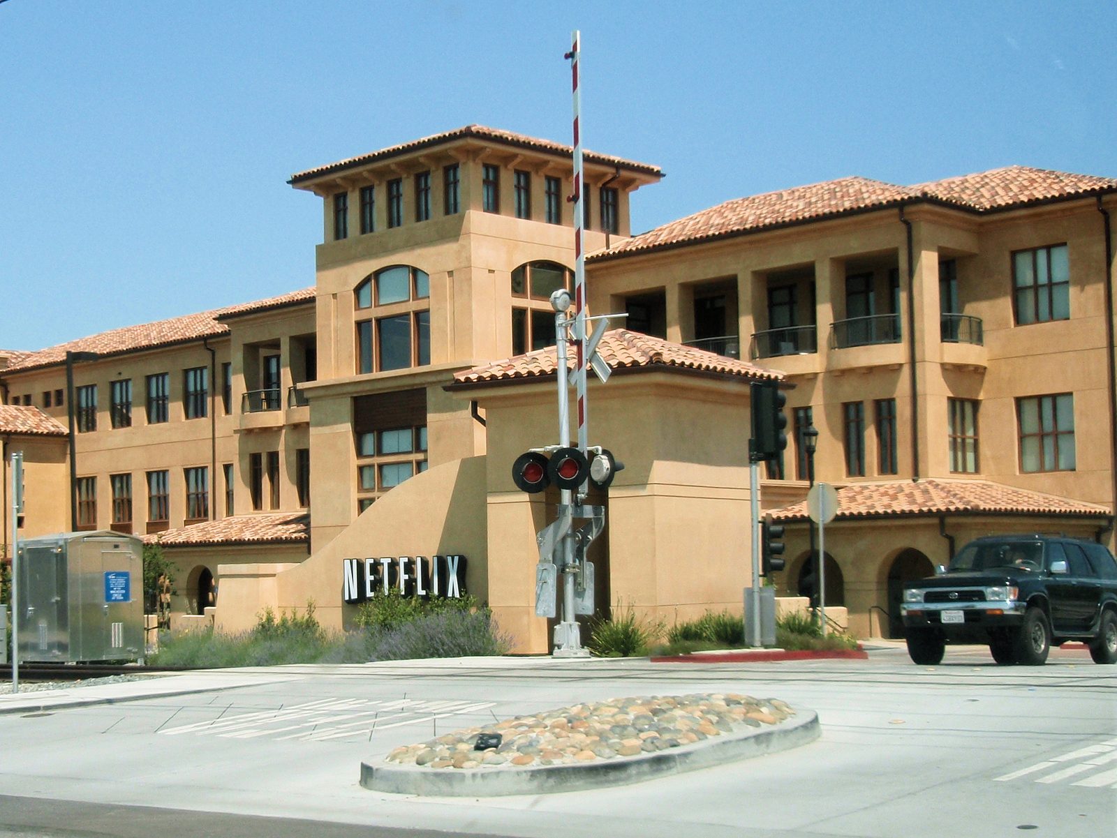 The Netflix headquarters building
