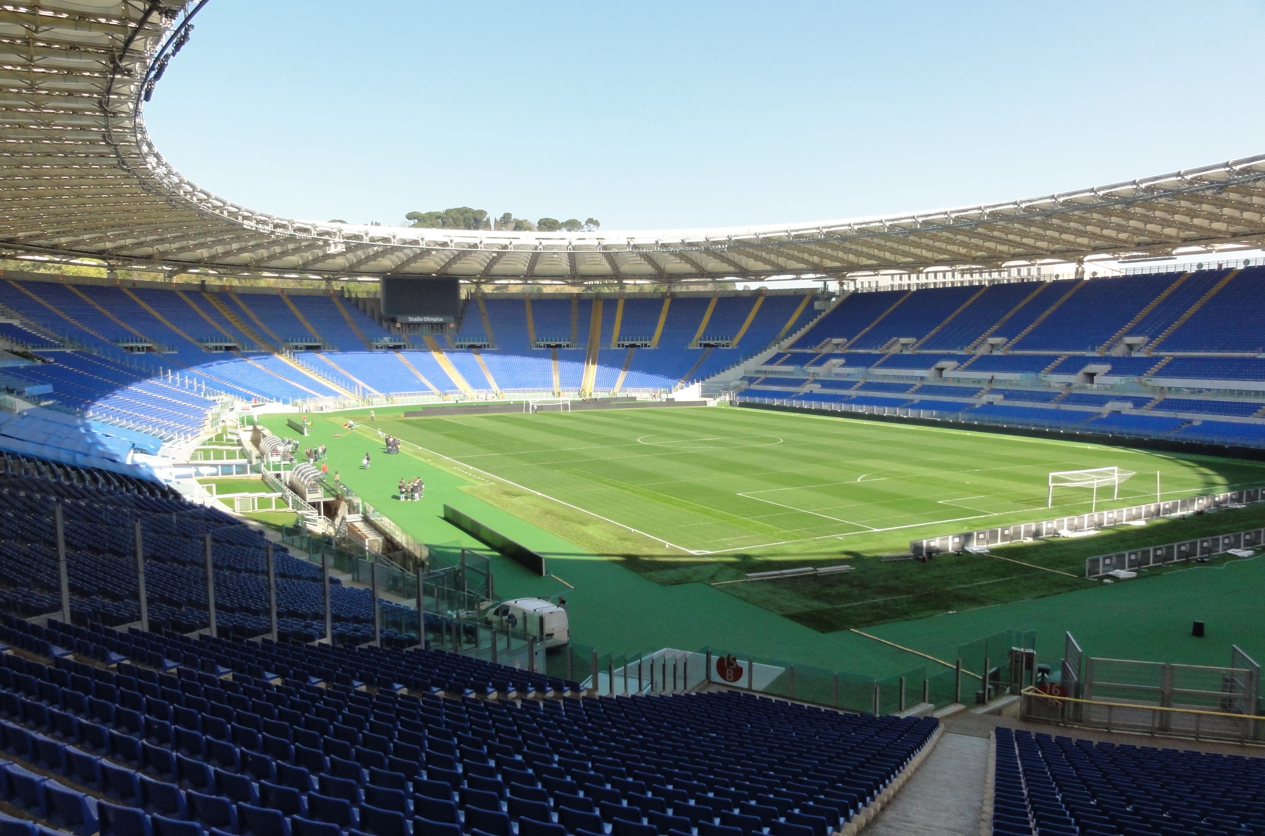 A view of the Stadio Olimpico in Rome