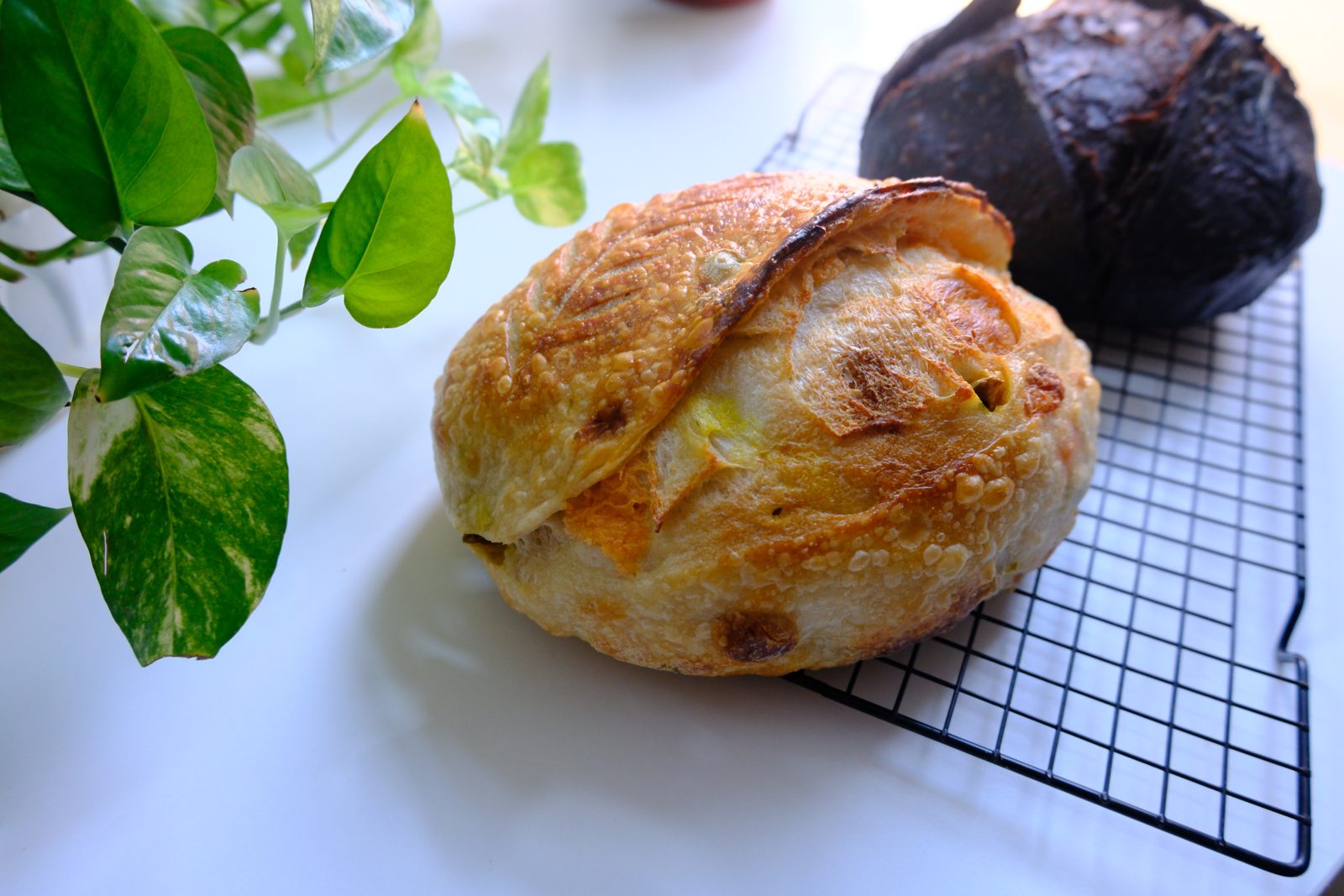 A loaf of sourdough bread