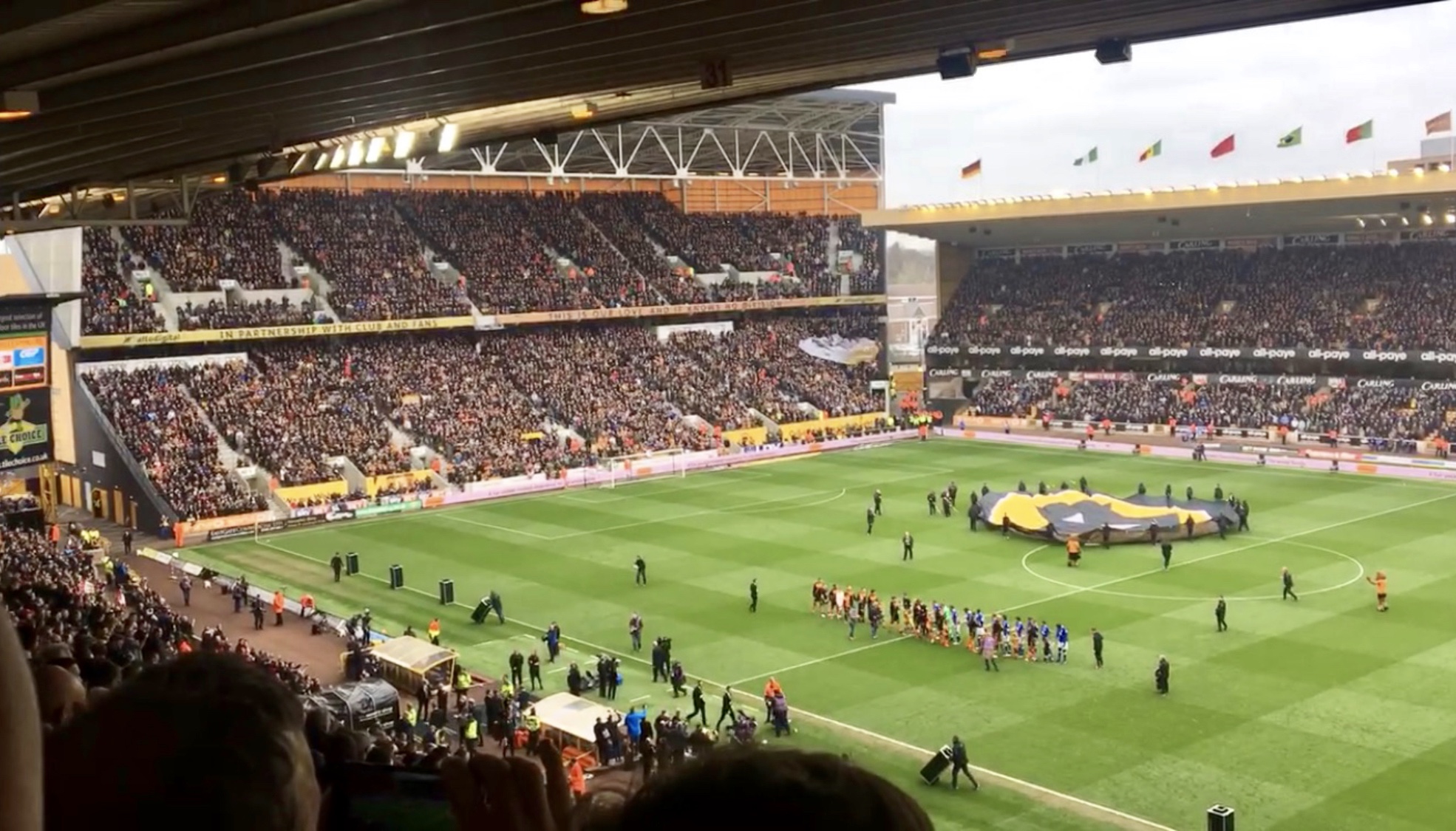 Molineux Stadium in Wolverhampton, home of Wolves