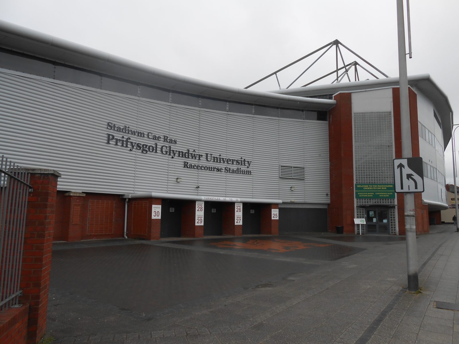 The Racecourse Ground in Wrexham on a matchday