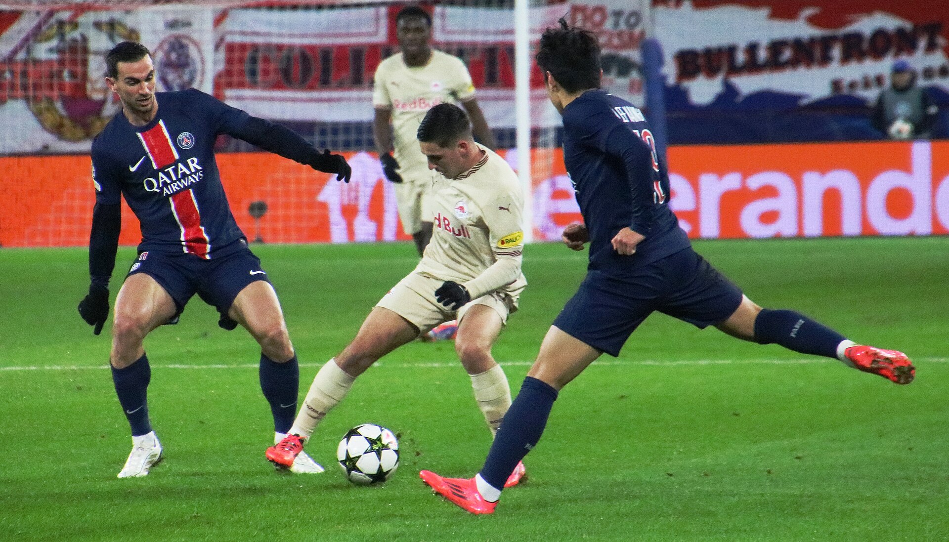 Champions League action from an earlier match