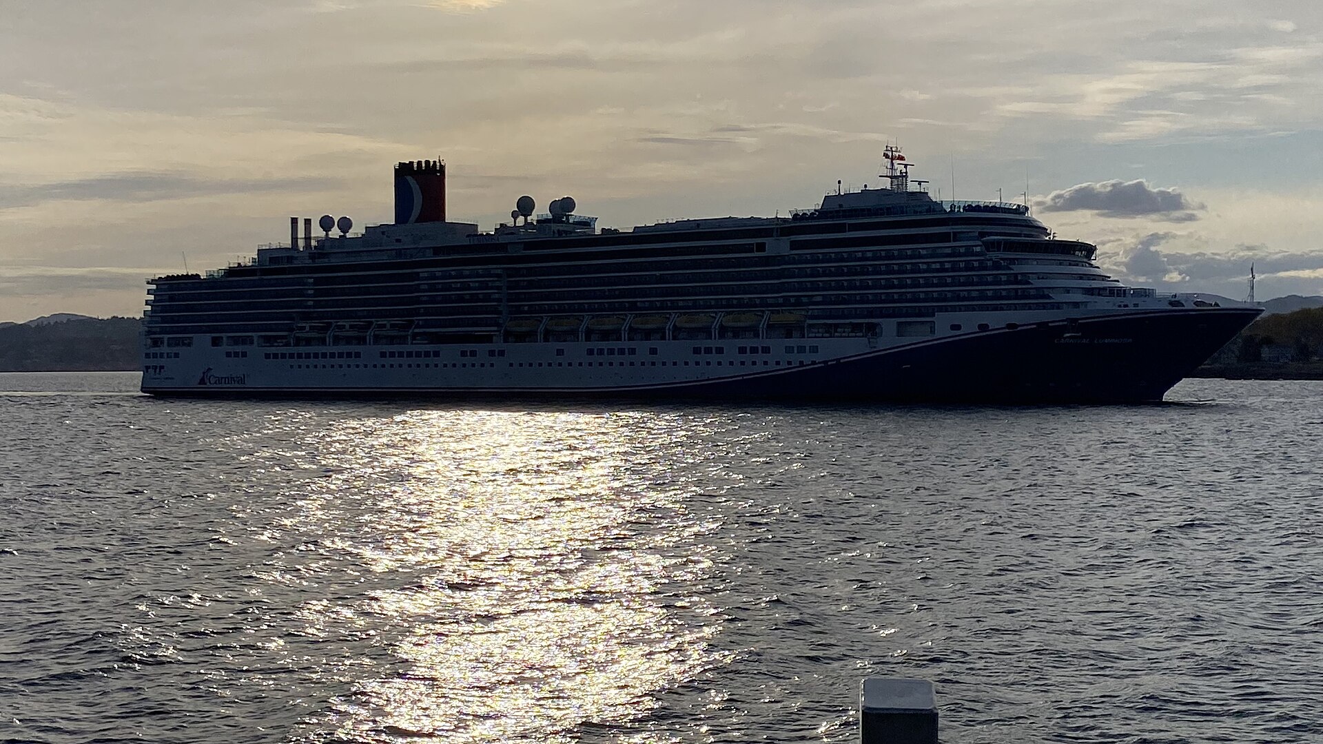 Carnival Luminosa in Victoria, British Columbia, in May 2025