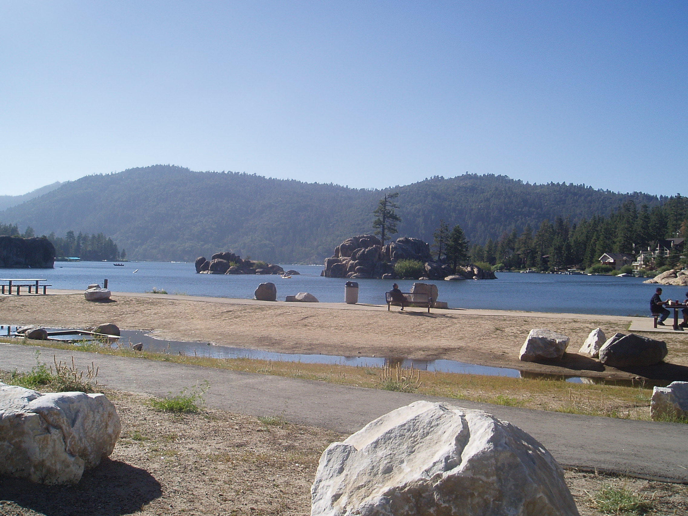 Big Bear Lake seen from Boulder Bay Park in California
