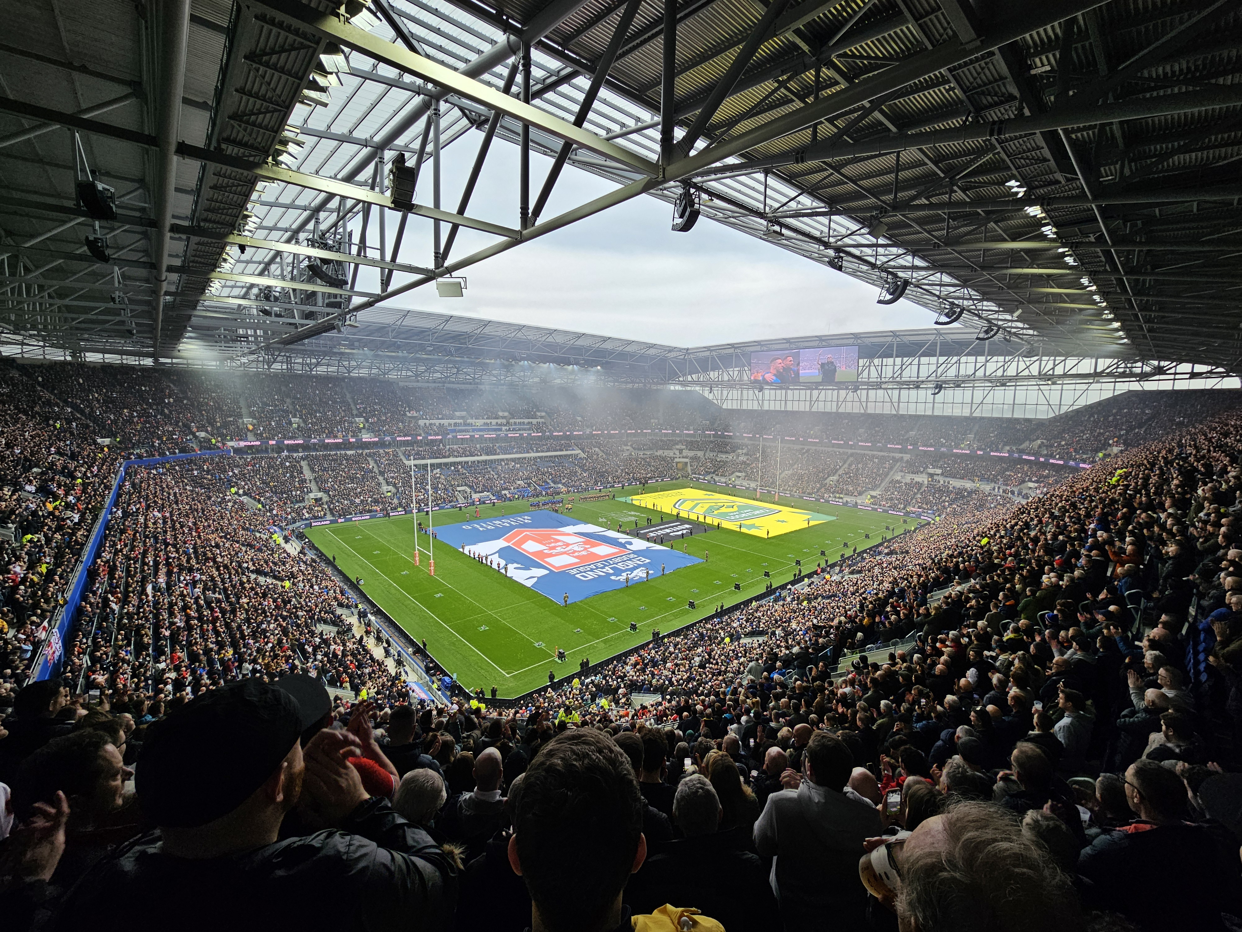 Everton Stadium set for a rugby league match