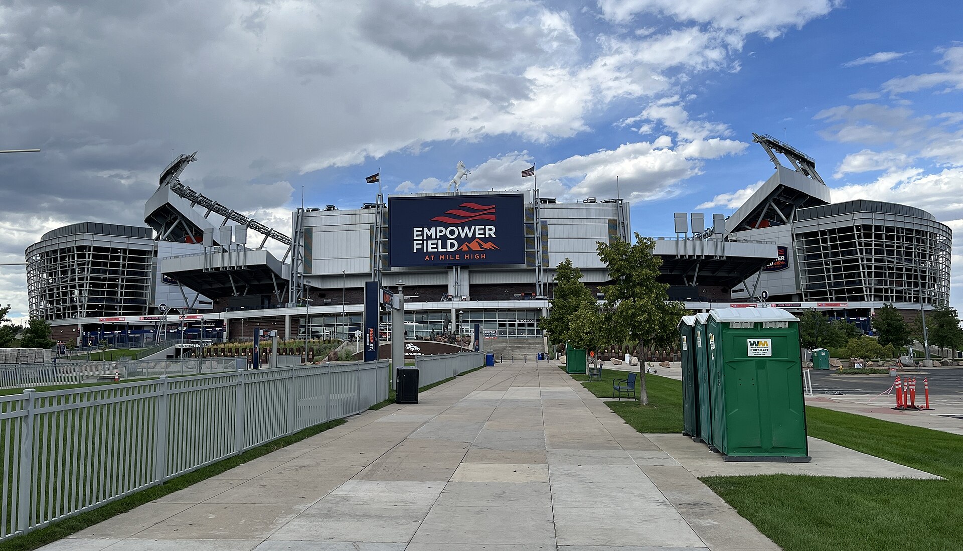 The outside of Empower Field at Mile High in Denver