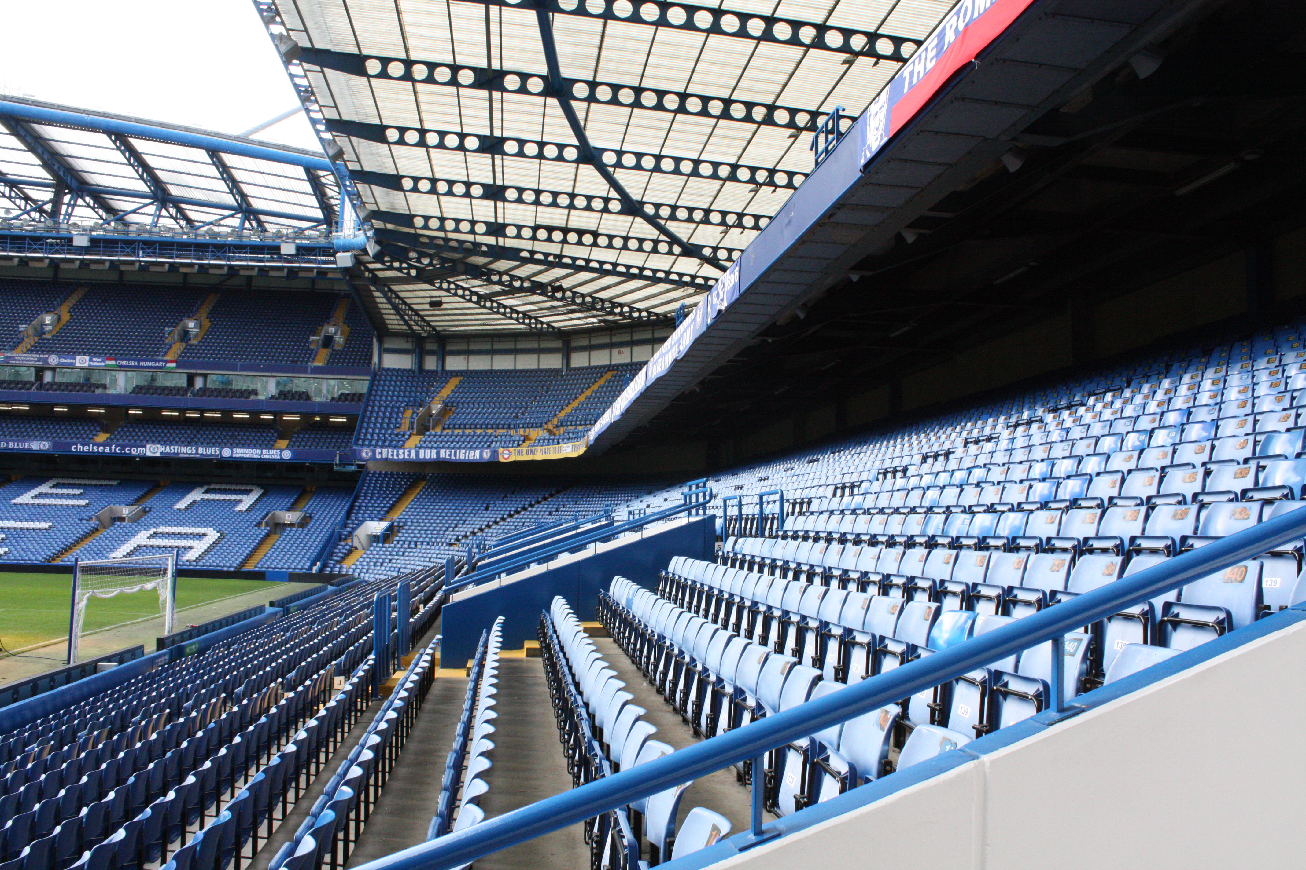 Inside Stamford Bridge stadium in London