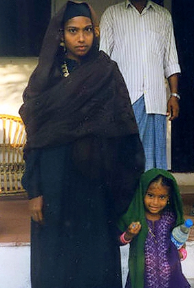 A mother with her young child