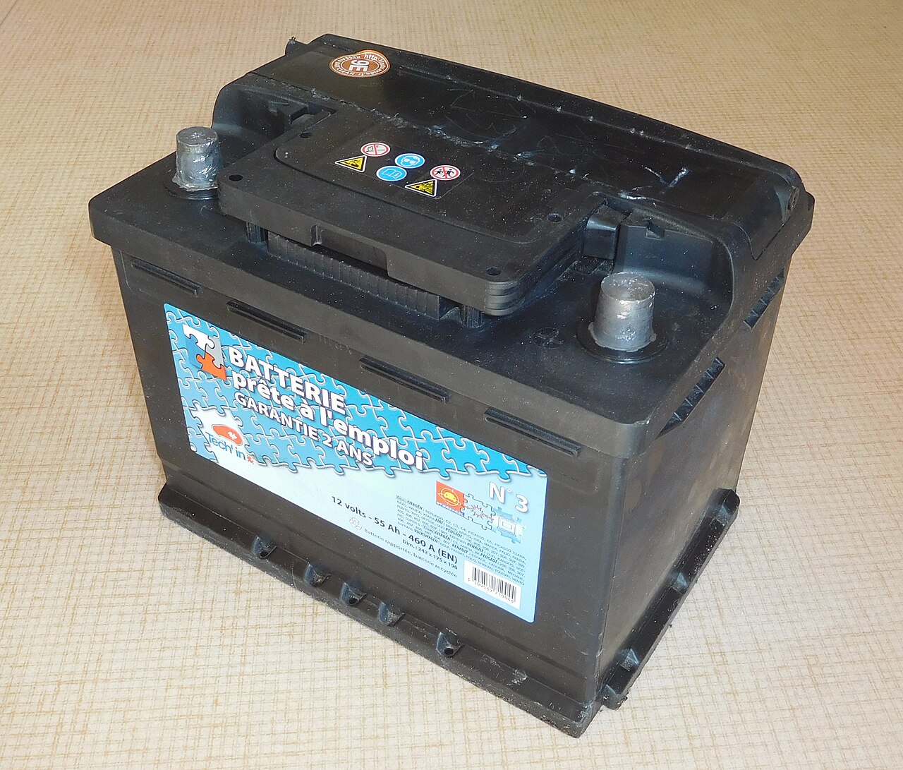 Lead-acid car battery