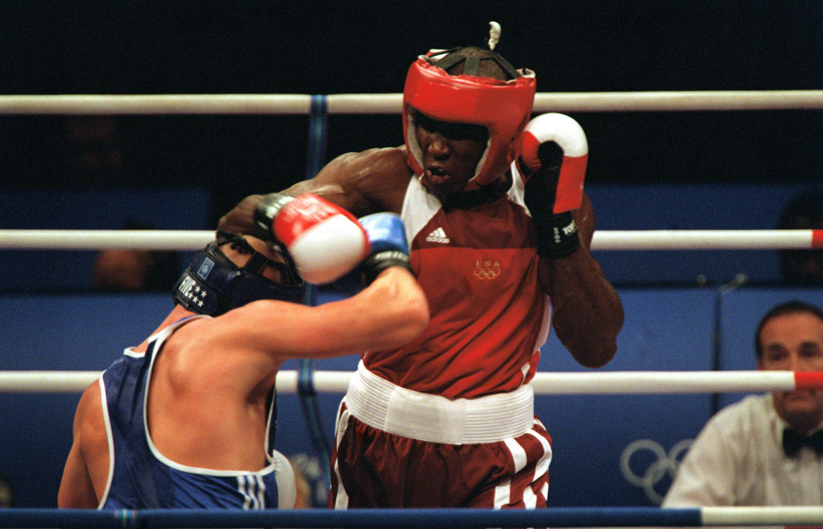 Boxers trade punches at the 2000 Olympic Games in Sydney