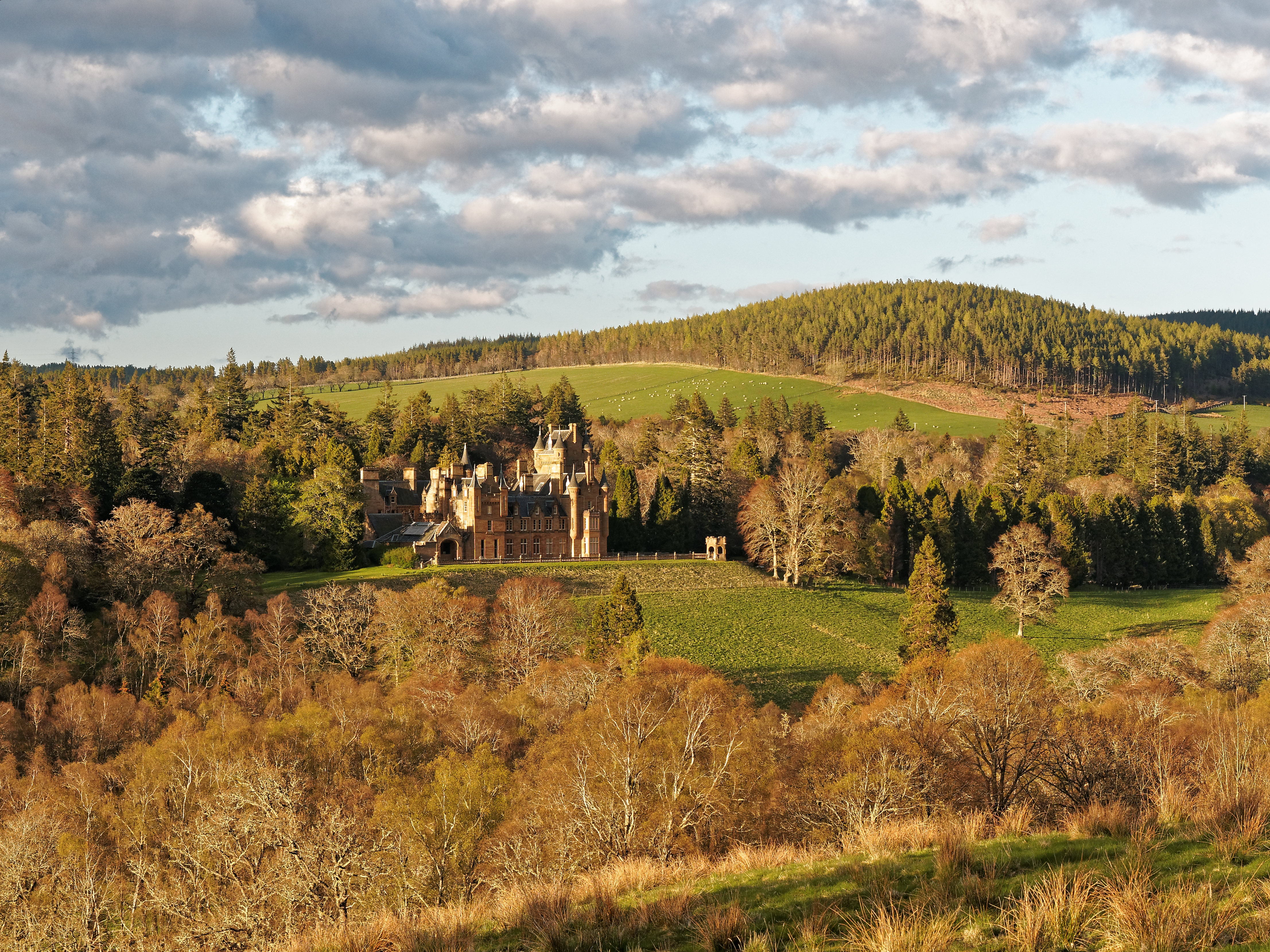 Ardross Castle in the Scottish Highlands